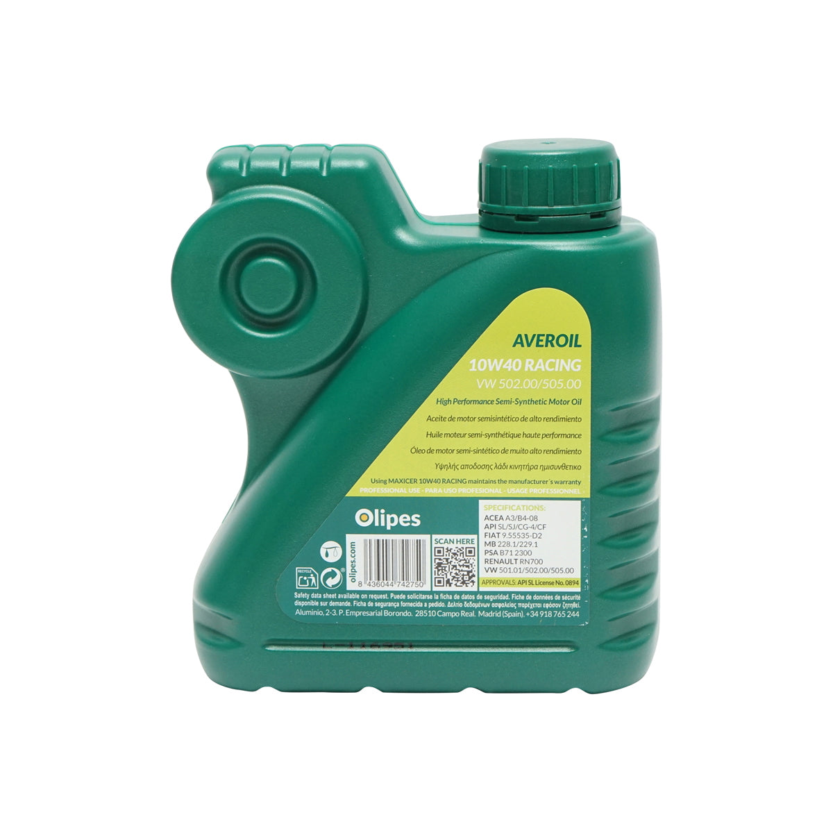 Olipes Averoil Racing Oil 10W40 1L