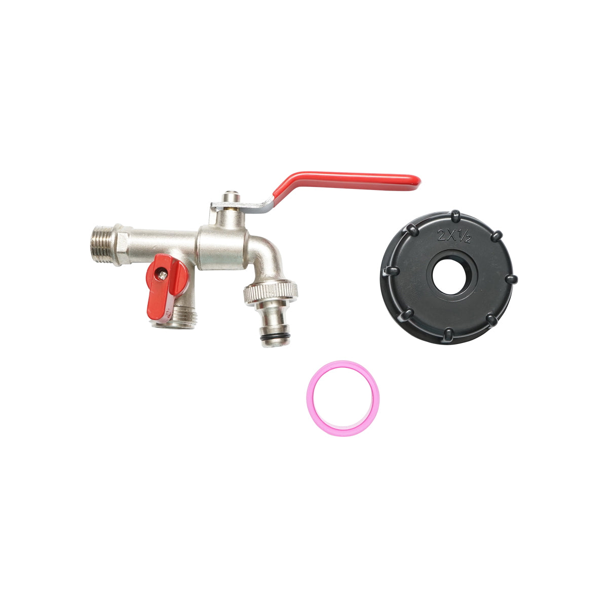 1/2 brass drain tap for IBC tank with 60 mm internal thread