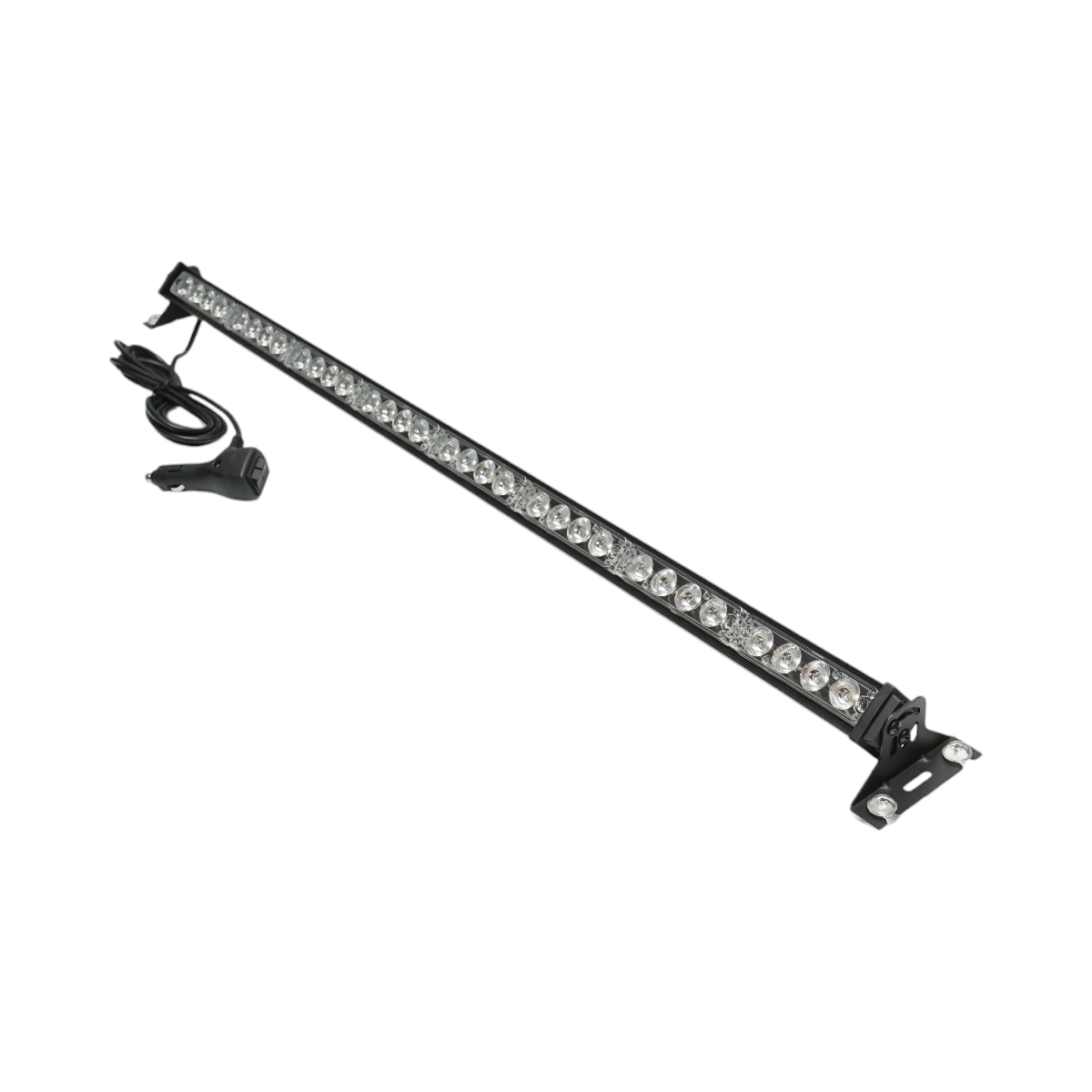 12V strobe LED bar, 32W, 5 colors, aluminum housing 860x80x30mm