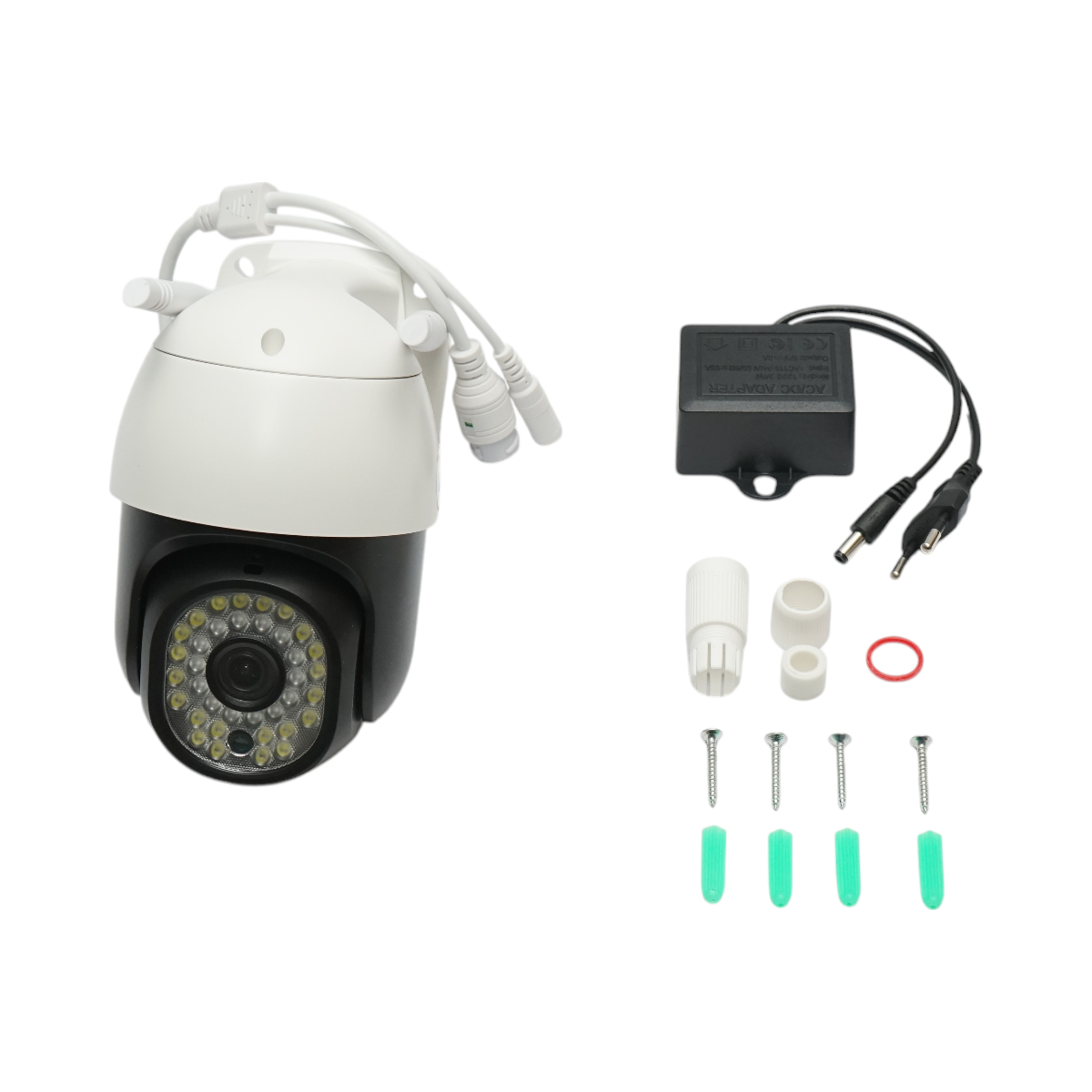 Smart P2P WIFI & 4G 3MP surveillance camera, motion sensor, human detection, night vision, 355-degree rotating PTZ, V380 Pro app