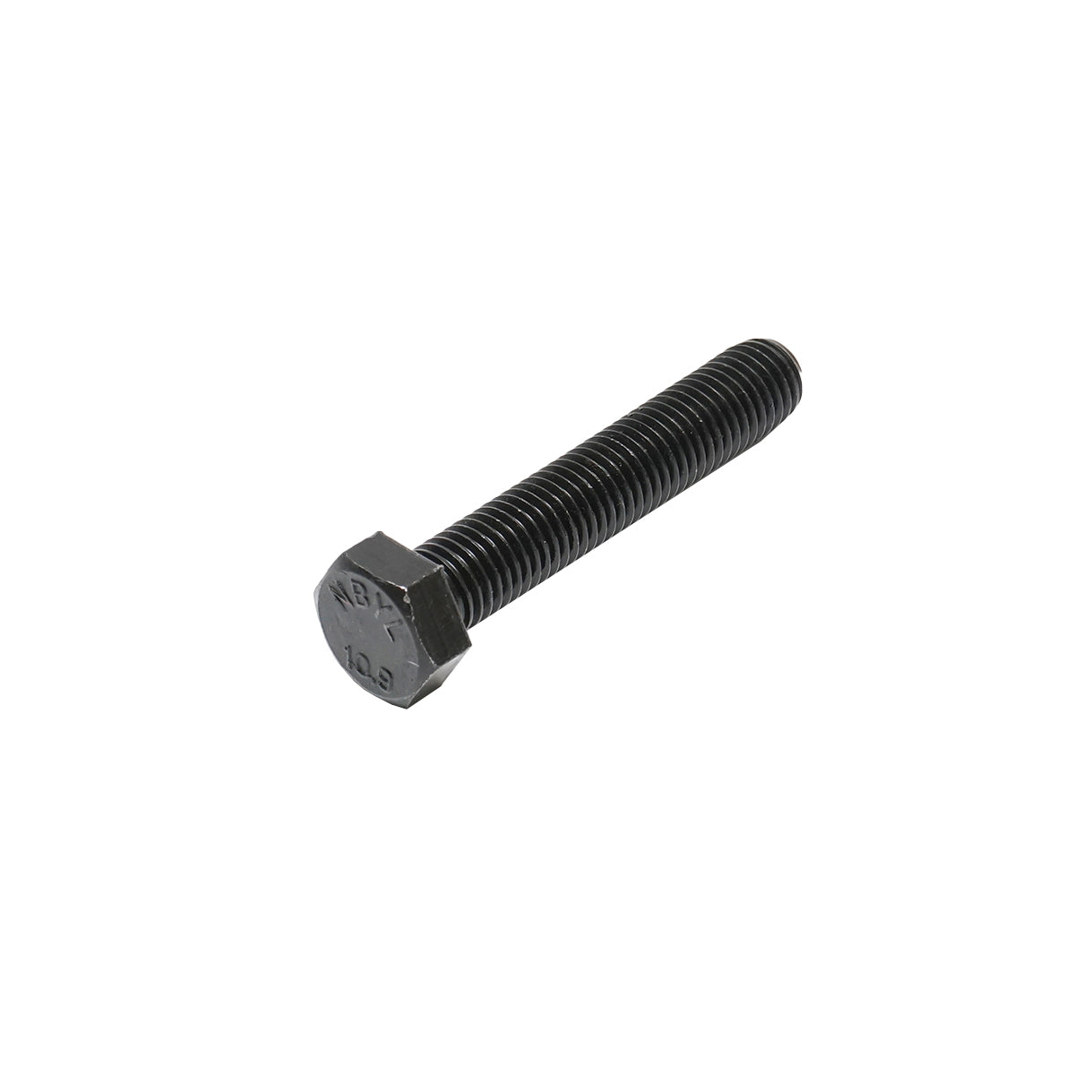 Set of 25 black hexagonal head screws DIN 933 M18x100 G10.9