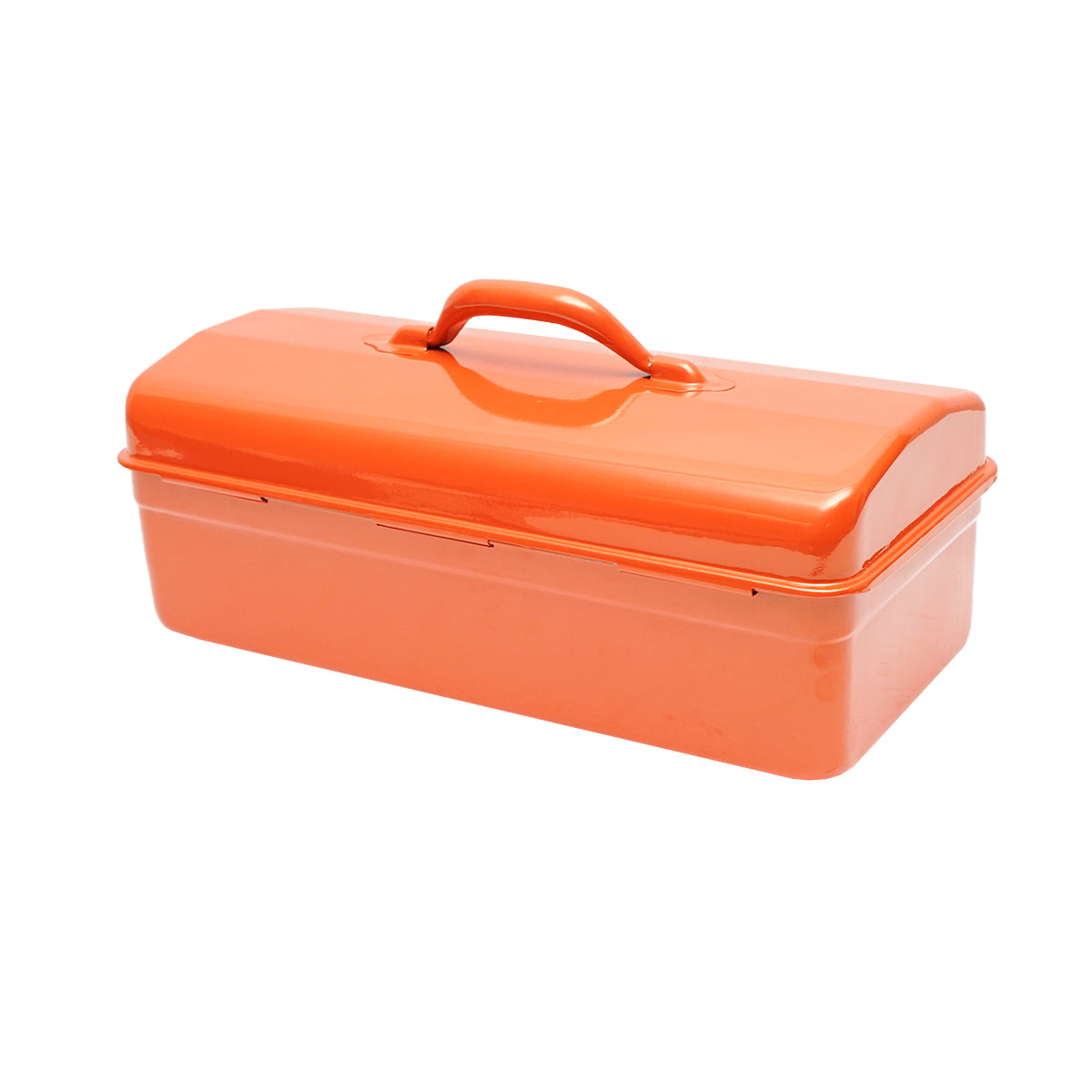 Orange metal tool box 430x200x160mm Breckner Germany