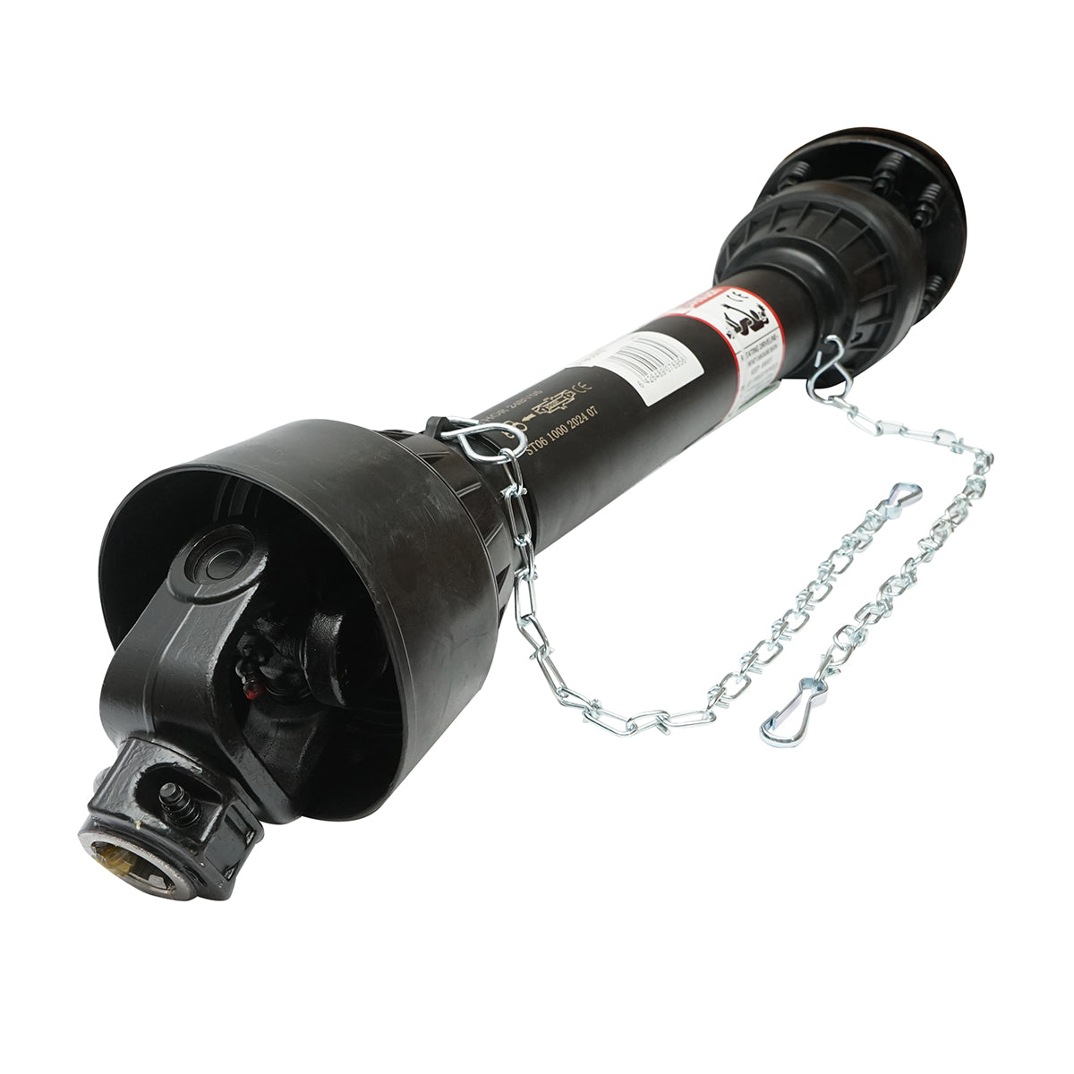 Cardan 1000 mm S6 T6 with clutch composed of 2 discs cross 30.2x92 (star tube) 1 3/8 Z=6 cutter