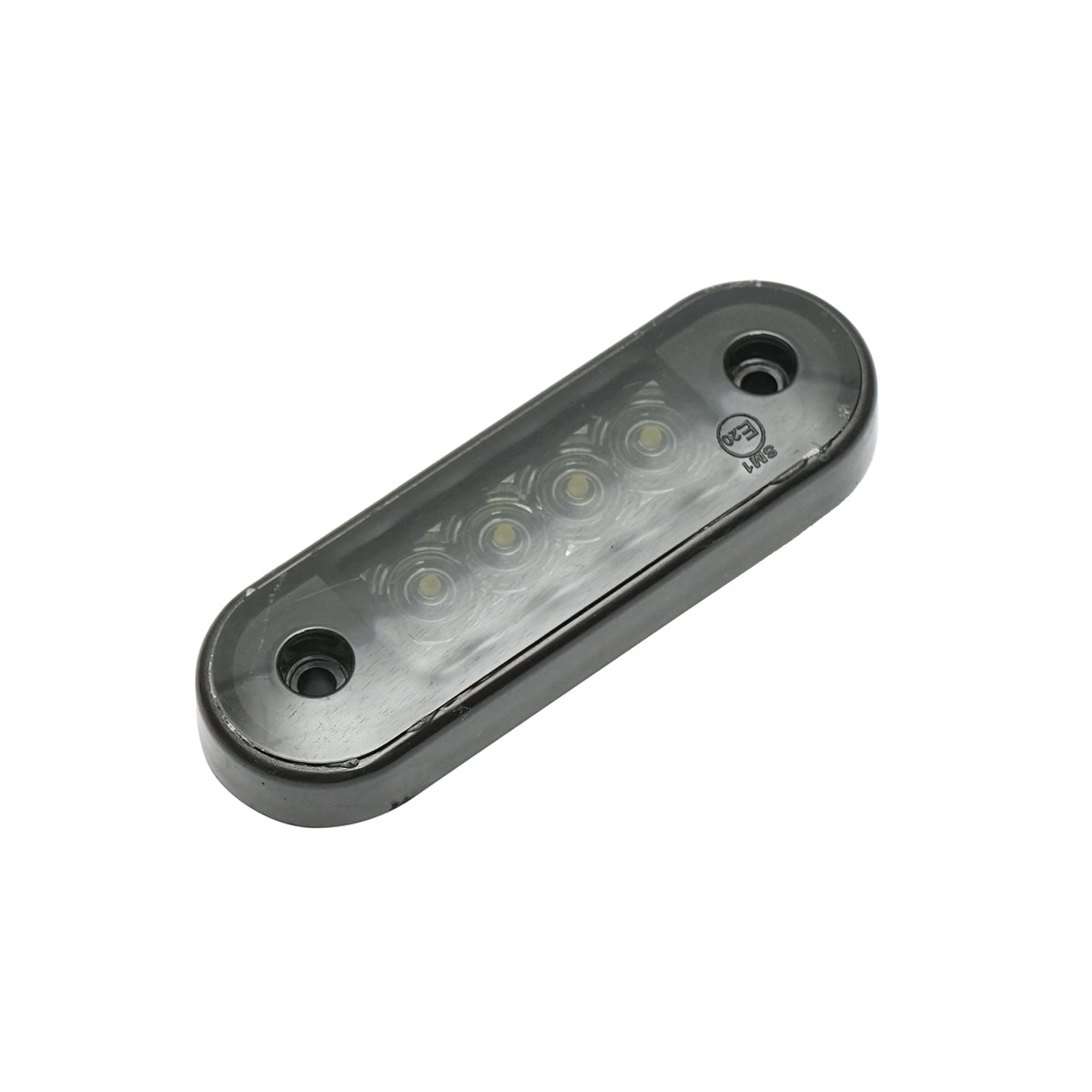 Slim LED side marker lamp 12-24V, smoke white 83x27mm Breckner Germany