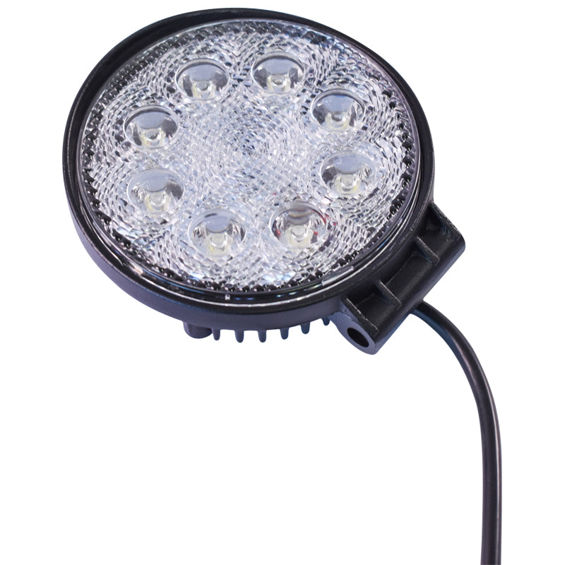 Lamp 8 LEDs 10-60V 24W beam angle 30 degrees spot type 114x114x48mm IP67 6000K Breckner Germany