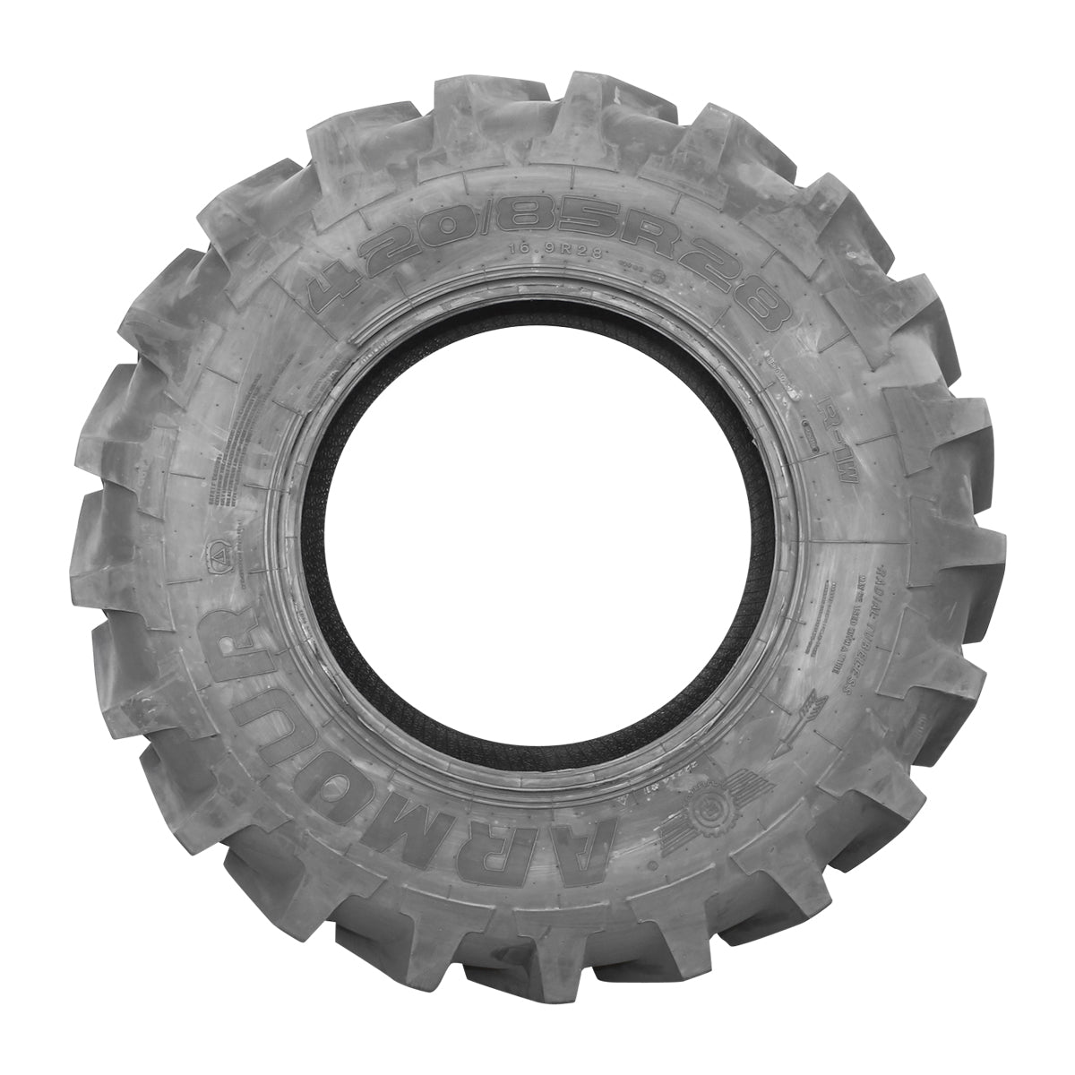 Radial tubeless agricultural tire 420/85R28 16.9R28 with V profile tread R-1W