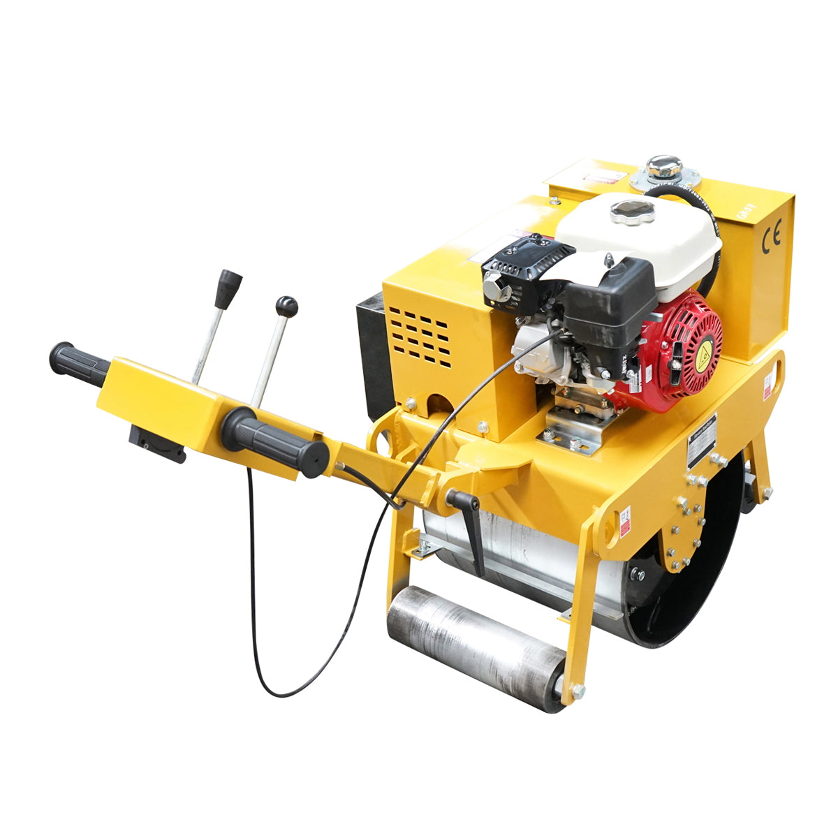 200kg compactor cylinder with 450mm drums and HONDA GX160 5.5HP gasoline engine, manual start