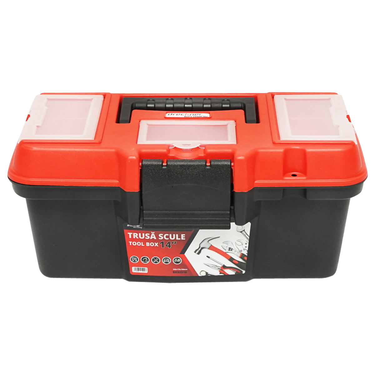 Plastic tool box 345x175x150mm Breckner Germany