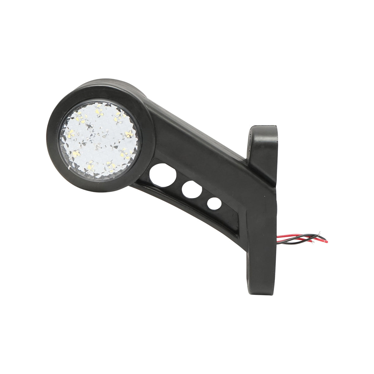 Set of side marker lamps with LED 12-24V, red-white, flexible PVC Breckner Germany