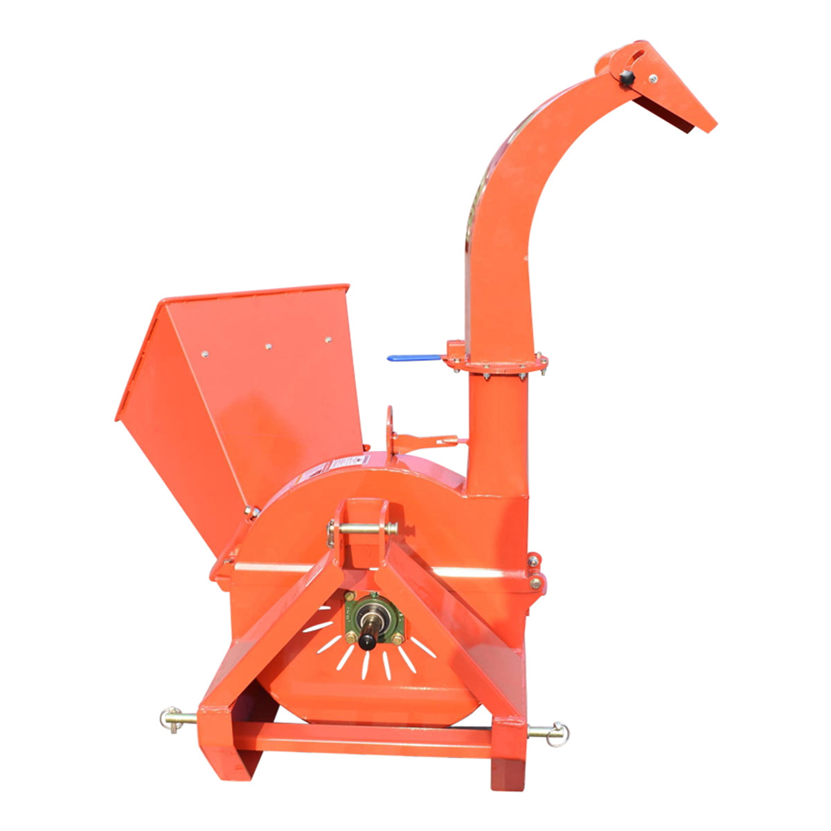 Branch shredder with PTO power take-off, required power 18-50 HP, maximum log diameter 100 mm, hopper 400x420x600 mm Breckner Germany