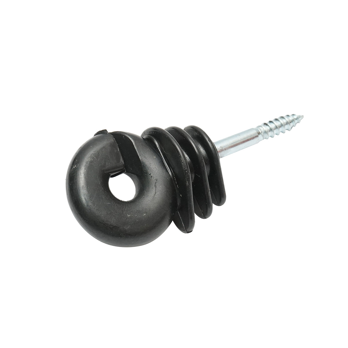 Easy Drill ring insulator black with a diameter of 5.9mm, 90x40 mm for electric fence Mezofarm