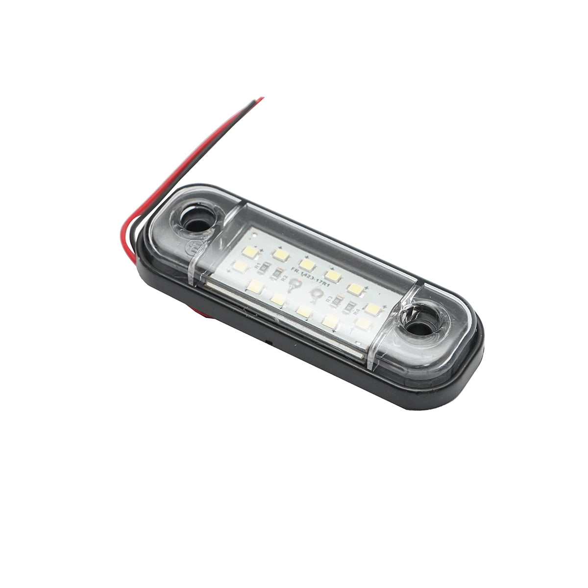 Slim LED side marker lamp 12-24V, white FR0175 Breckner Germany