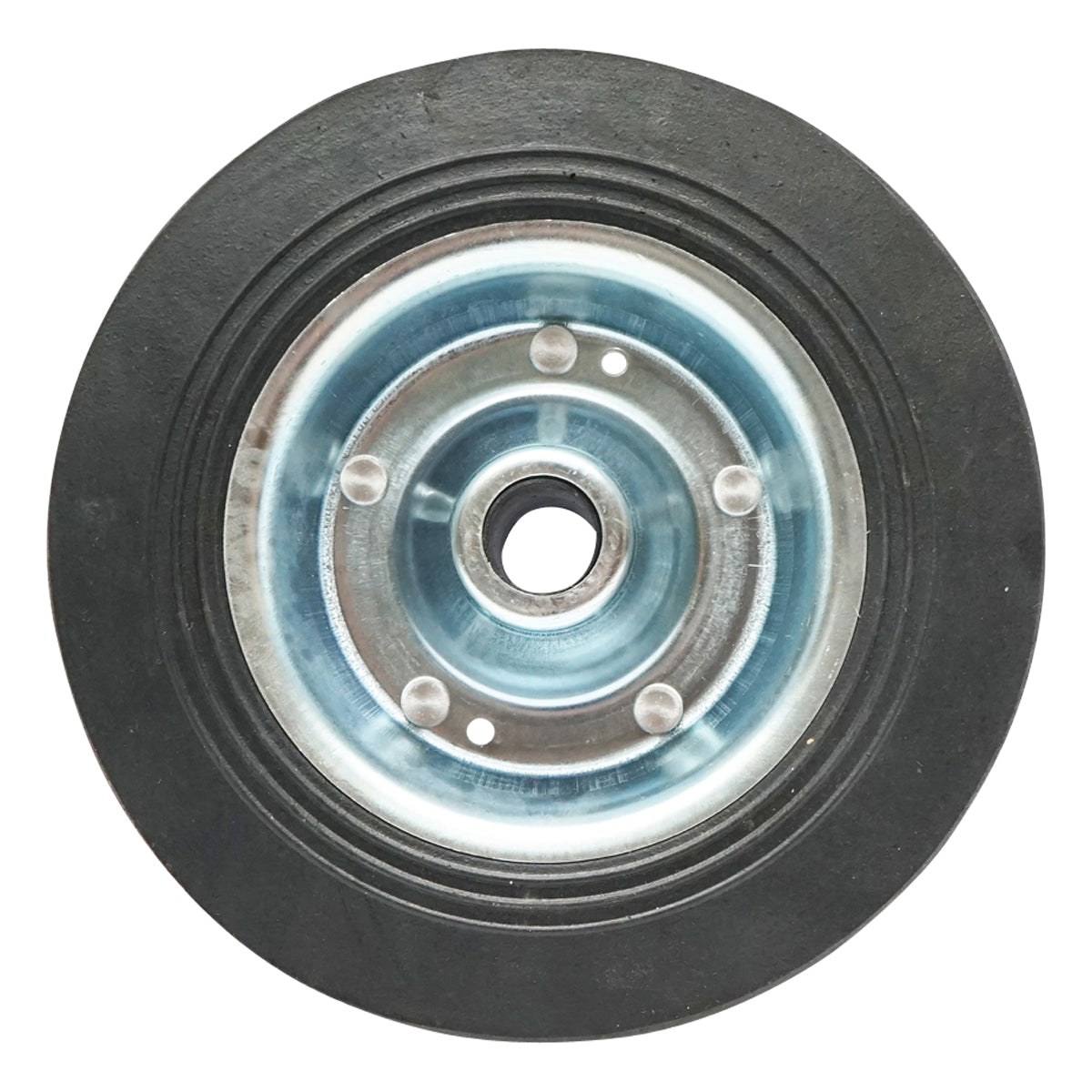 200X50mm rubber wheel with metal rim for trailer support wheel, attachment on axle fi20mm