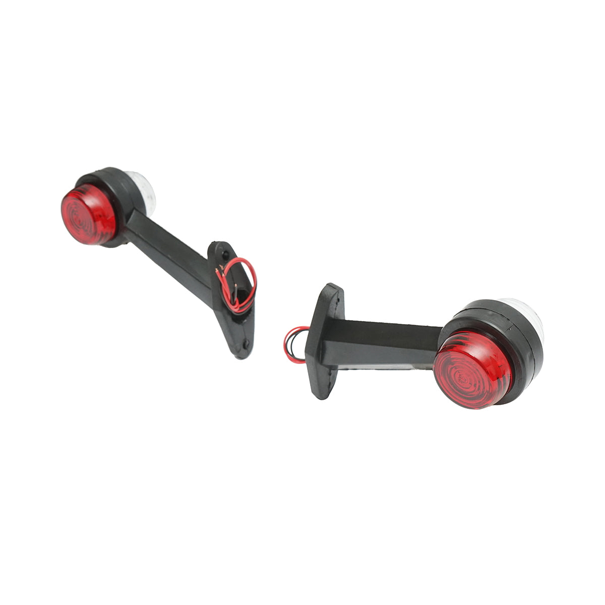 Side marker lamp with LED 12/24V, red-white Breckner Germany