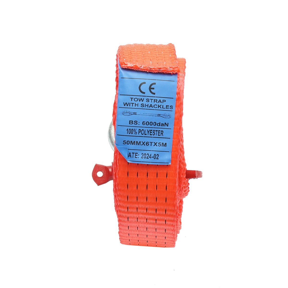 5m x 45mm towing strap 6T with screw hook Breckner Germany