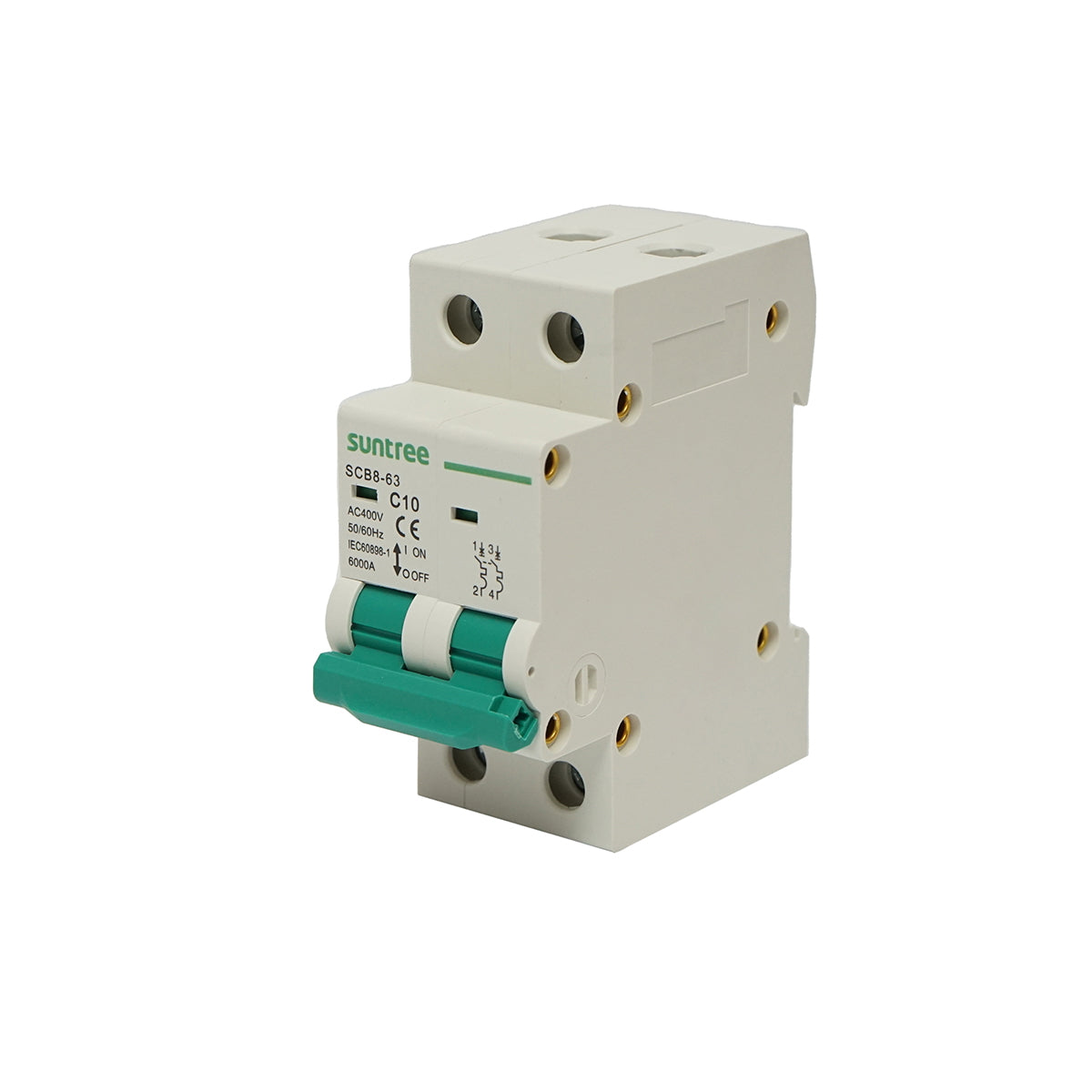 Automatic circuit breaker 2P, 10A 400VAC Suntree
