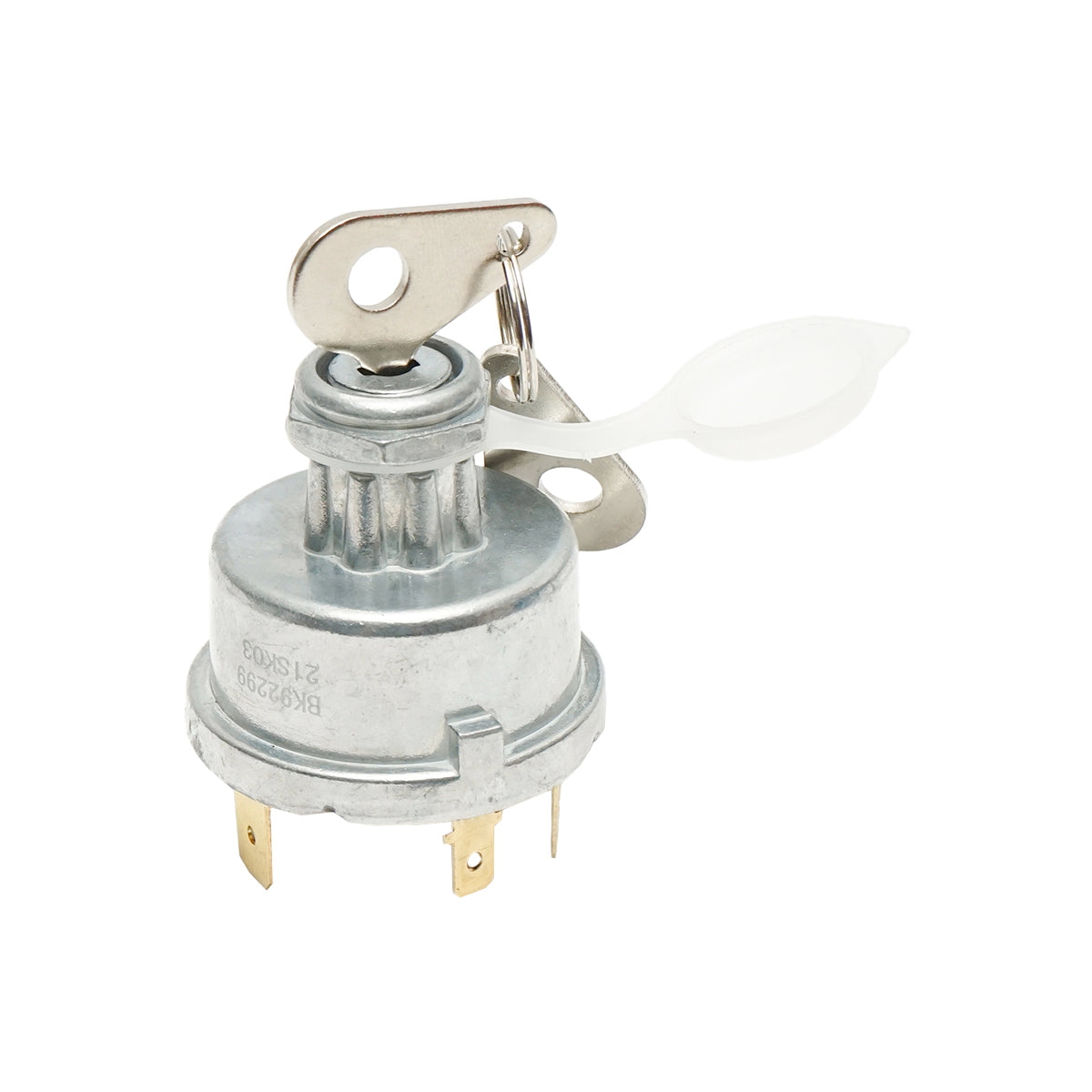 12V ignition switch, diameter 54mm, water protection, fixing thread diameter 16mm, 6 pins for Forest Tractor, Perkins, Case, Massey Ferguson