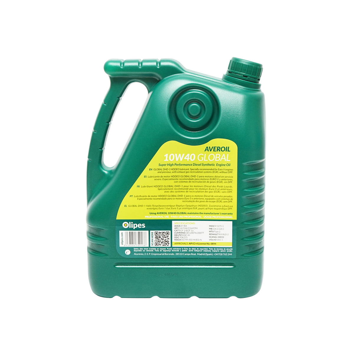 Olipes Averoil 10W40 Global Motor Oil 5L