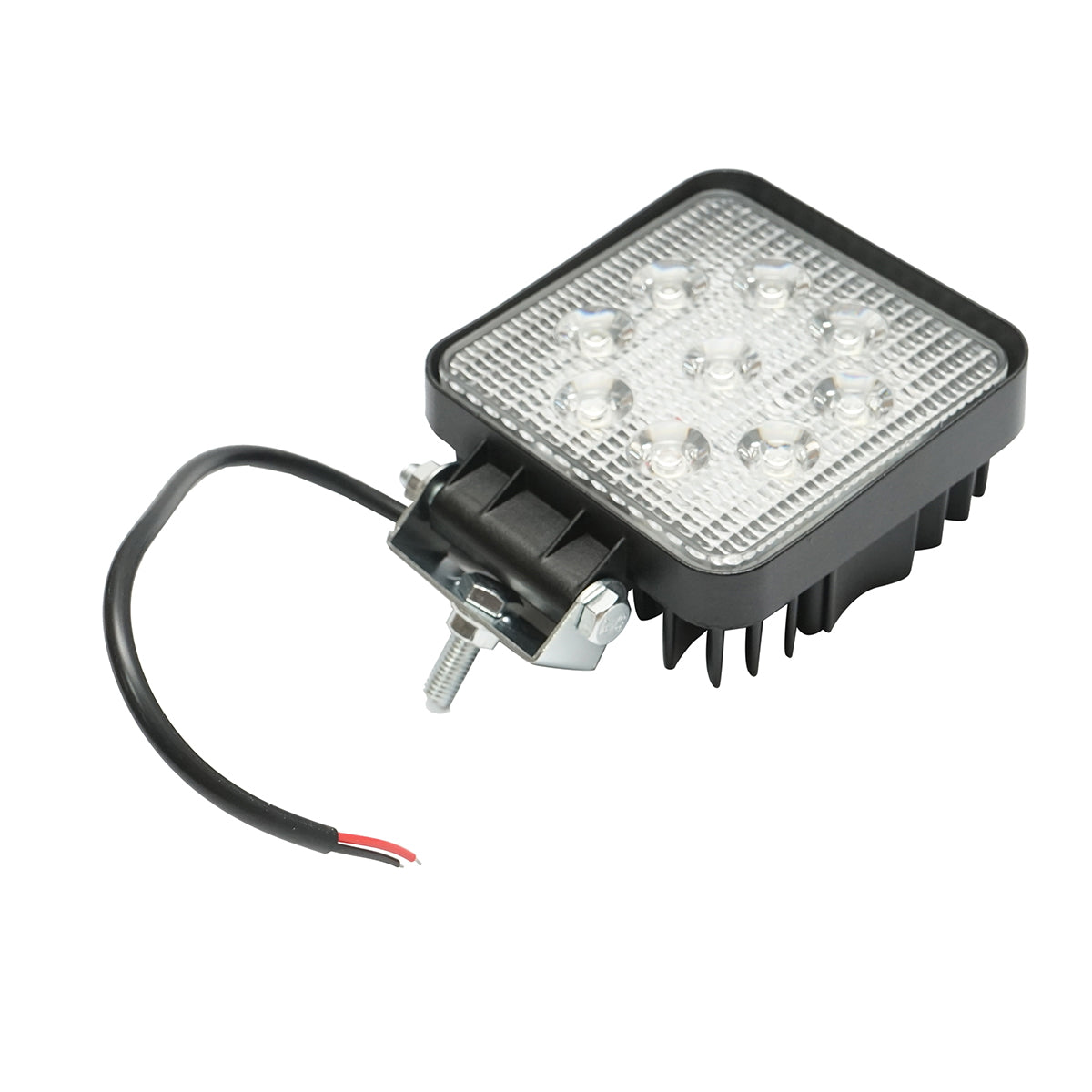 Lamp with 9 LEDs 10-60V 27W radiation angle 60 degrees flood type 107x107x49mm 6000K IP67 Breckner Germany