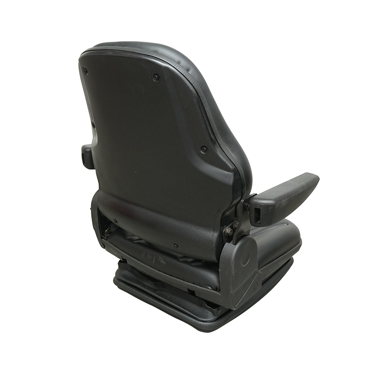 Universal seat with seat belt and armrests, mechanical suspension for tractors and industrial machines, forklift