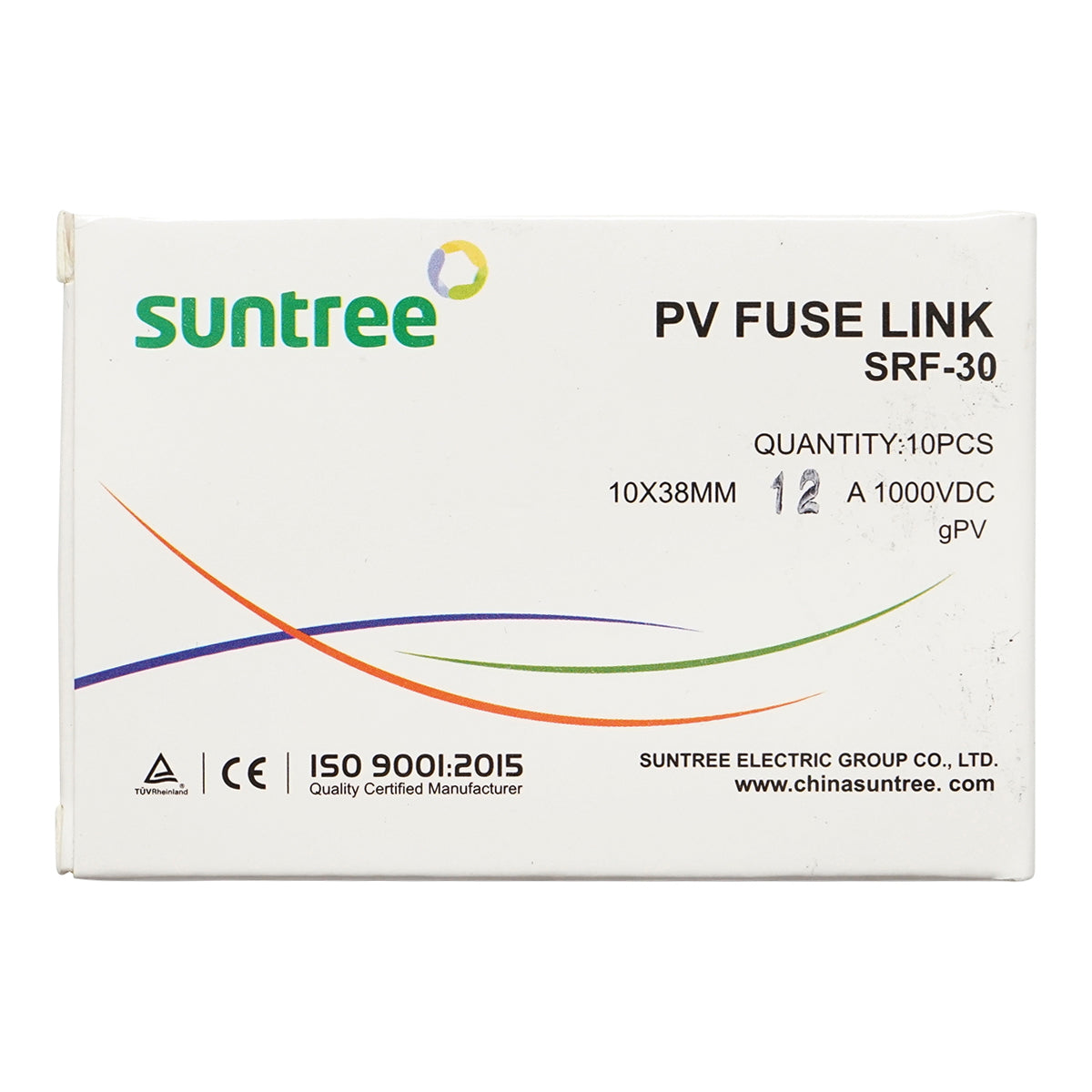 Cylindrical fuse safety SRF-32 for solar gPV systems, 12A, 1000V Suntree
