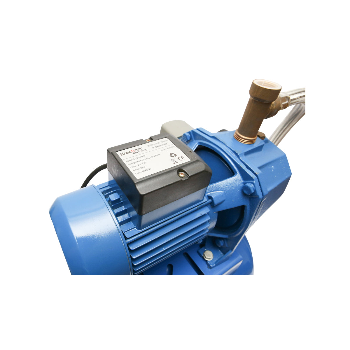 Water pressure pump 750W 220V, flow rate 46L/min, head 39m, tank 24L, speed 2860 r/min with ejector AUTODP255 Breckner Germany