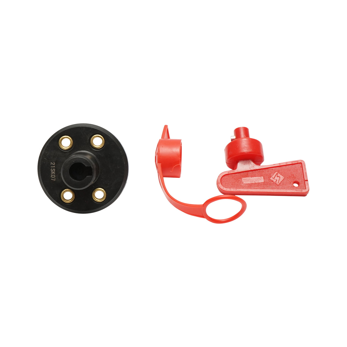 General contact with plastic key and copper connectors