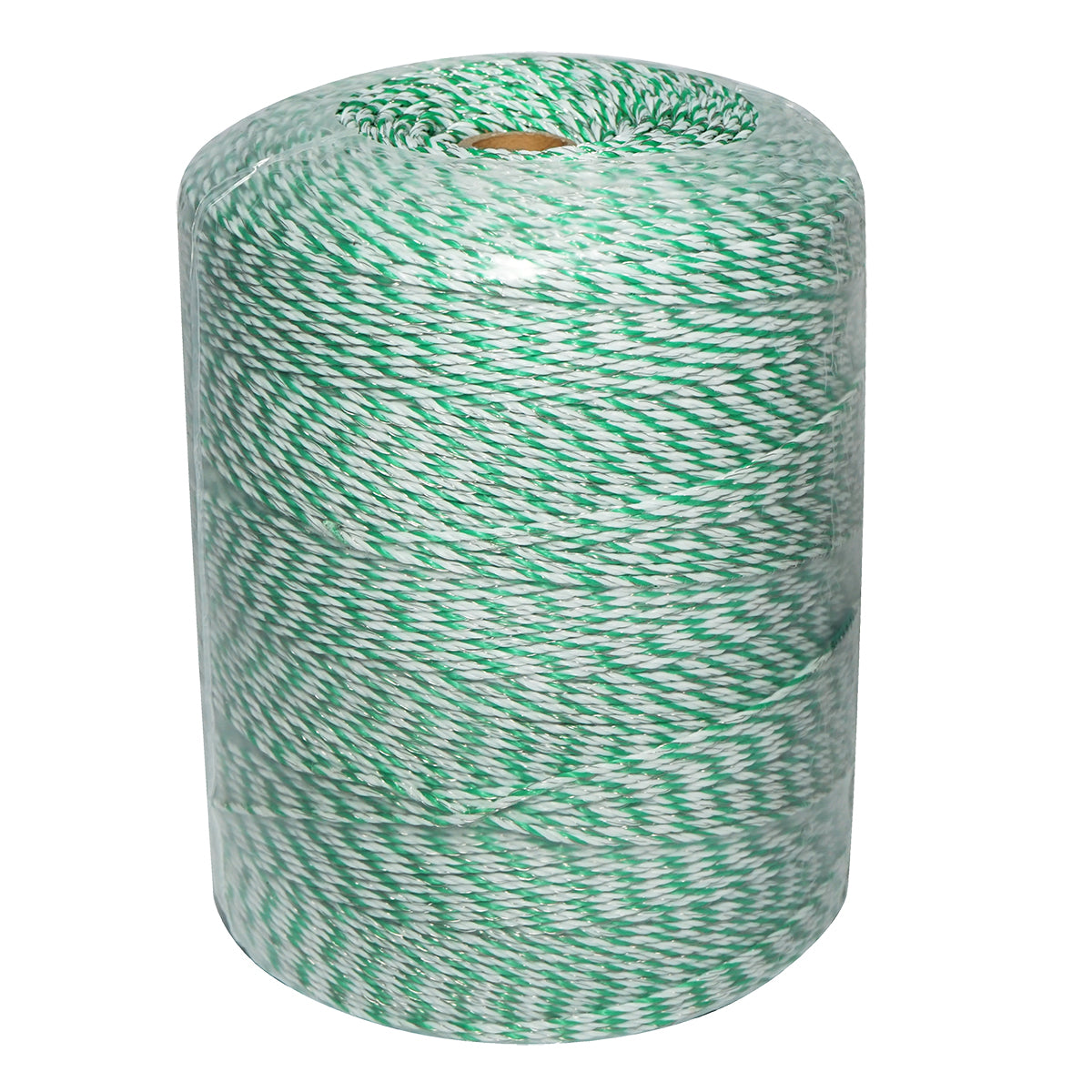 Roll of fluorescent green-white wire 2.5mm 3x0.2mm SS, 1x0.25mm Cu, 1000m electric fence Bourget
