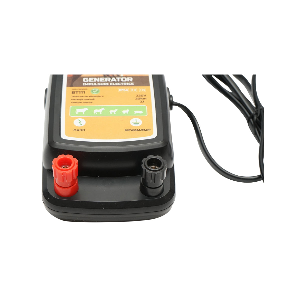 2 Joule impulse generator device 230V electric fence 20Km, IP54 Britmann