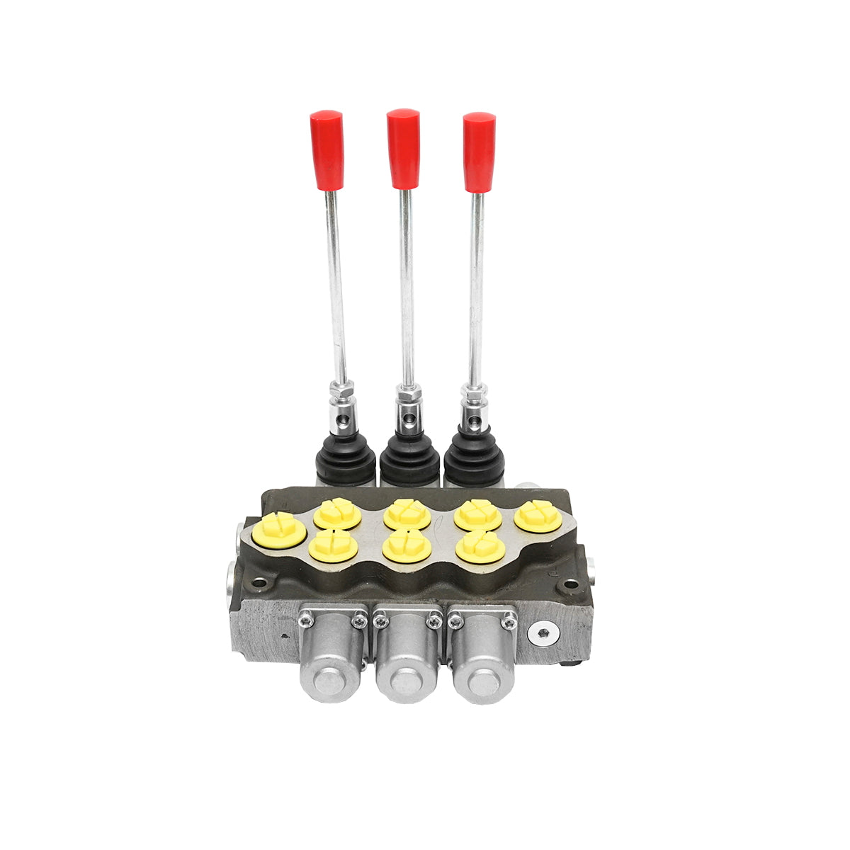 Hydraulic distributor with 3 levers safety valve SD11 flow 80L/min lever and reduction -15 / +80 Breckner Germany