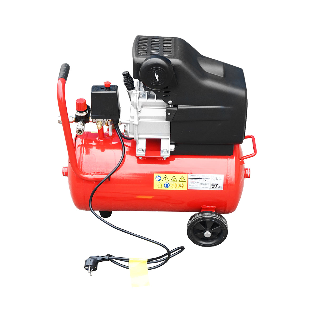 24L air compressor power 1.5kW/2HP maximum pressure 8 Bar, air intake volume 184L Breckner Germany