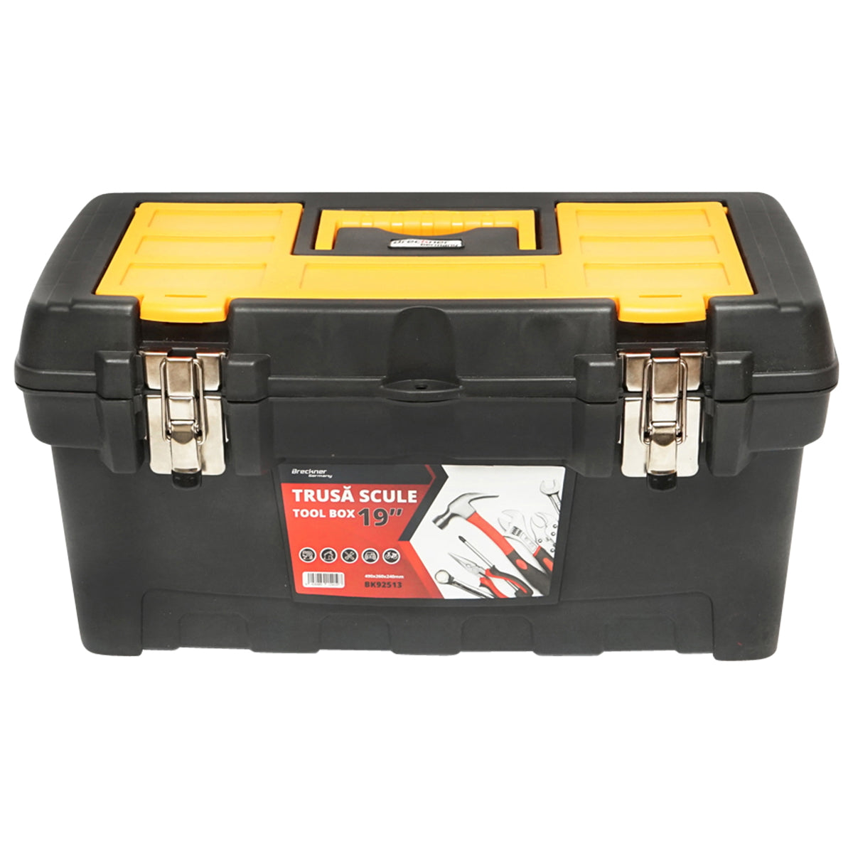 Plastic tool box 490x260x240mm Breckner Germany
