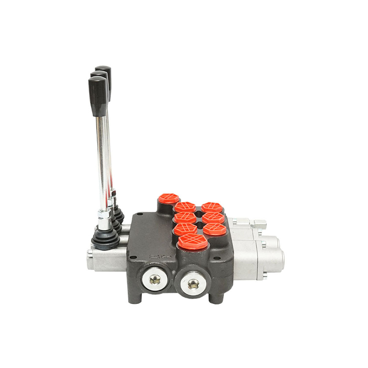 Hydraulic distributor with 3 levers, 2 float positions, 80L/min.