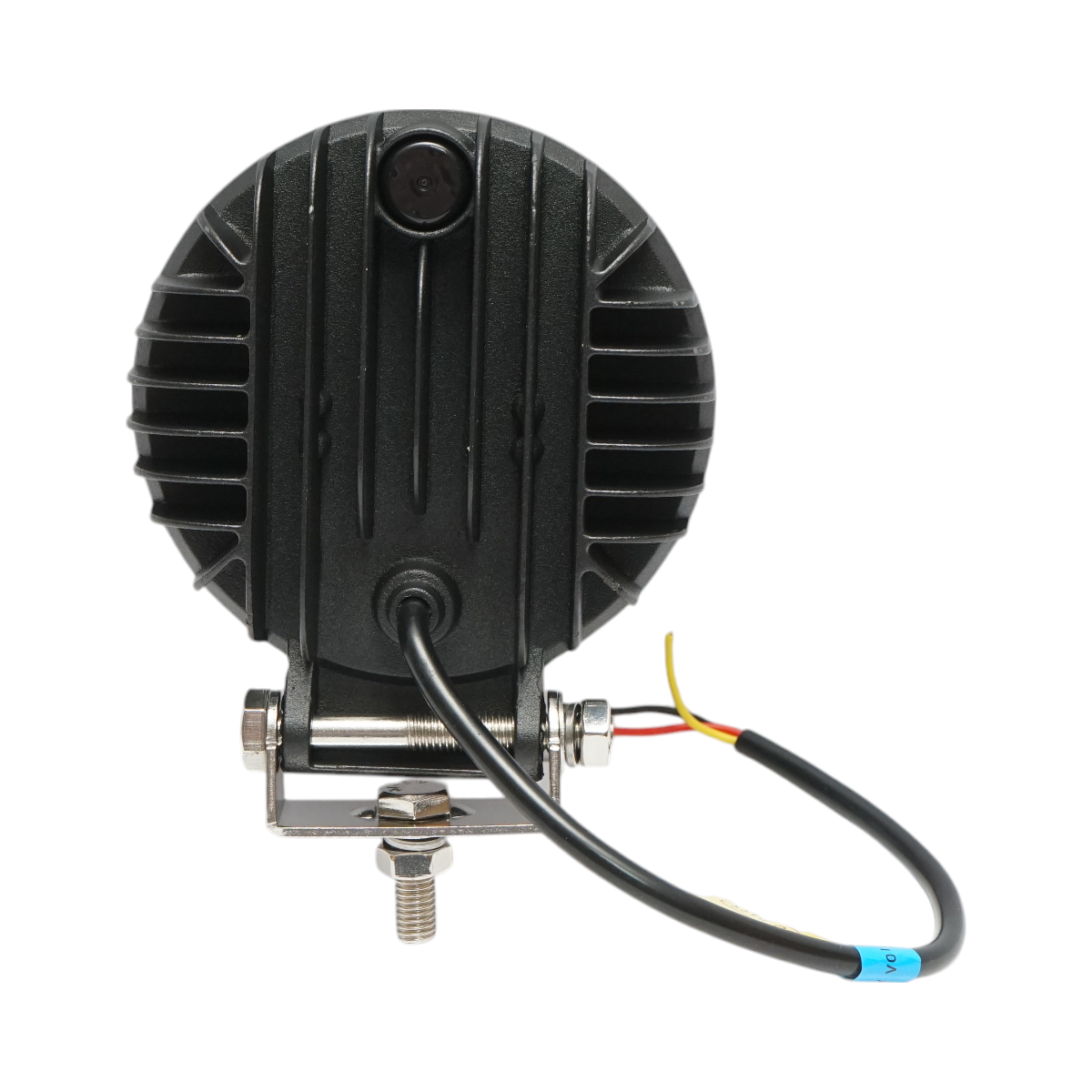 Round LED projector with DRL 9-80V, 36W, white-yellow, aluminum housing IP67 Breckner Germany