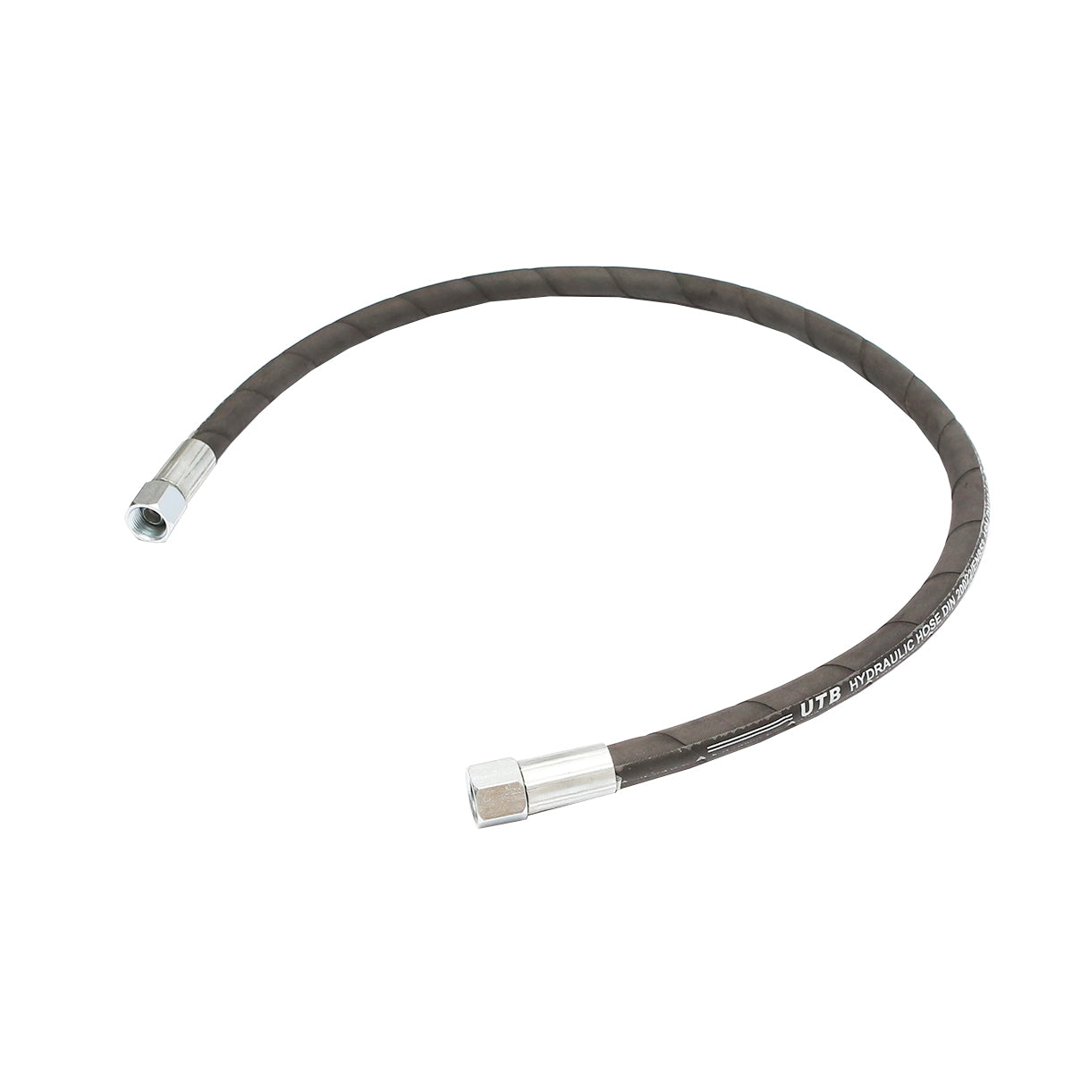 Pressure hose 2SN DN10 certified with hydraulically fixed ends L = 1000 mm (Reduction M20X20)