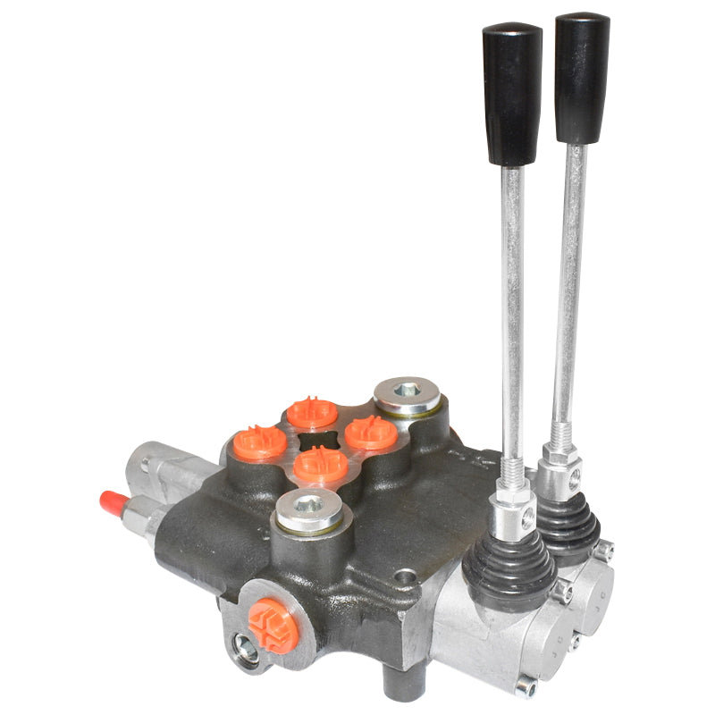 Hydraulic distributor with 2 levers 1 floating 80L/min.