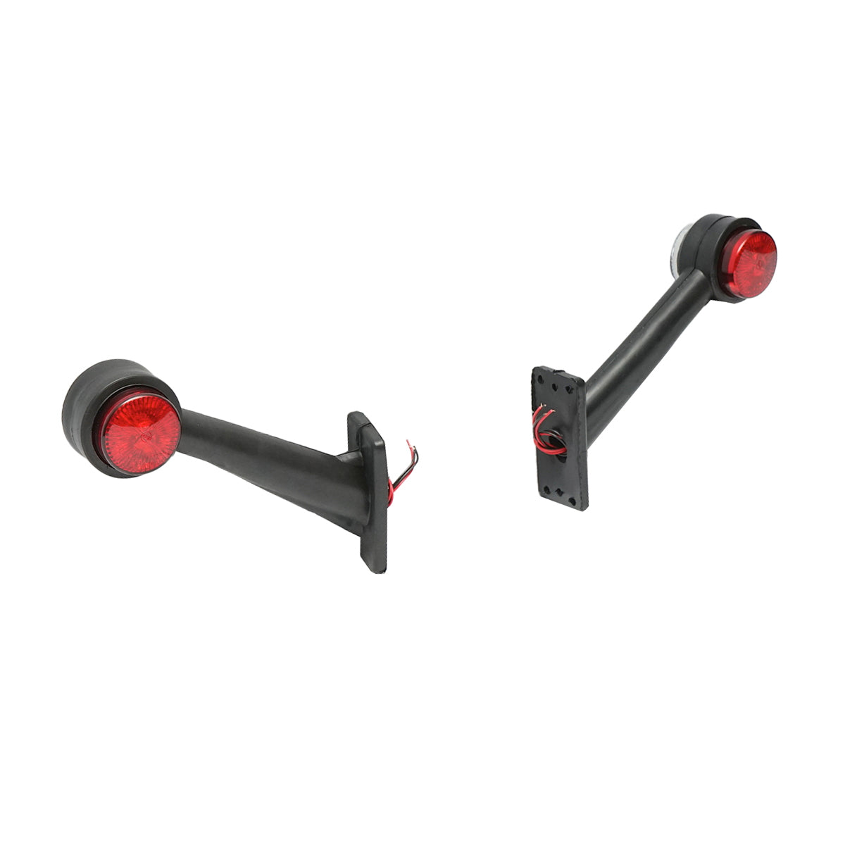 Side marker lights with LED 12/24V, red-white Breckner Germany