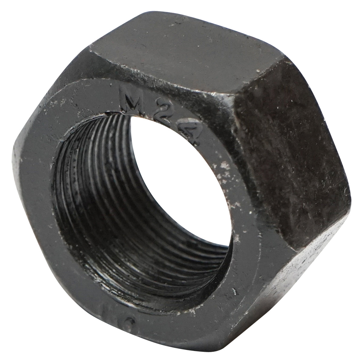 Black hexagon nut DIN 934 M24x1.5 G10 50 pcs/bag