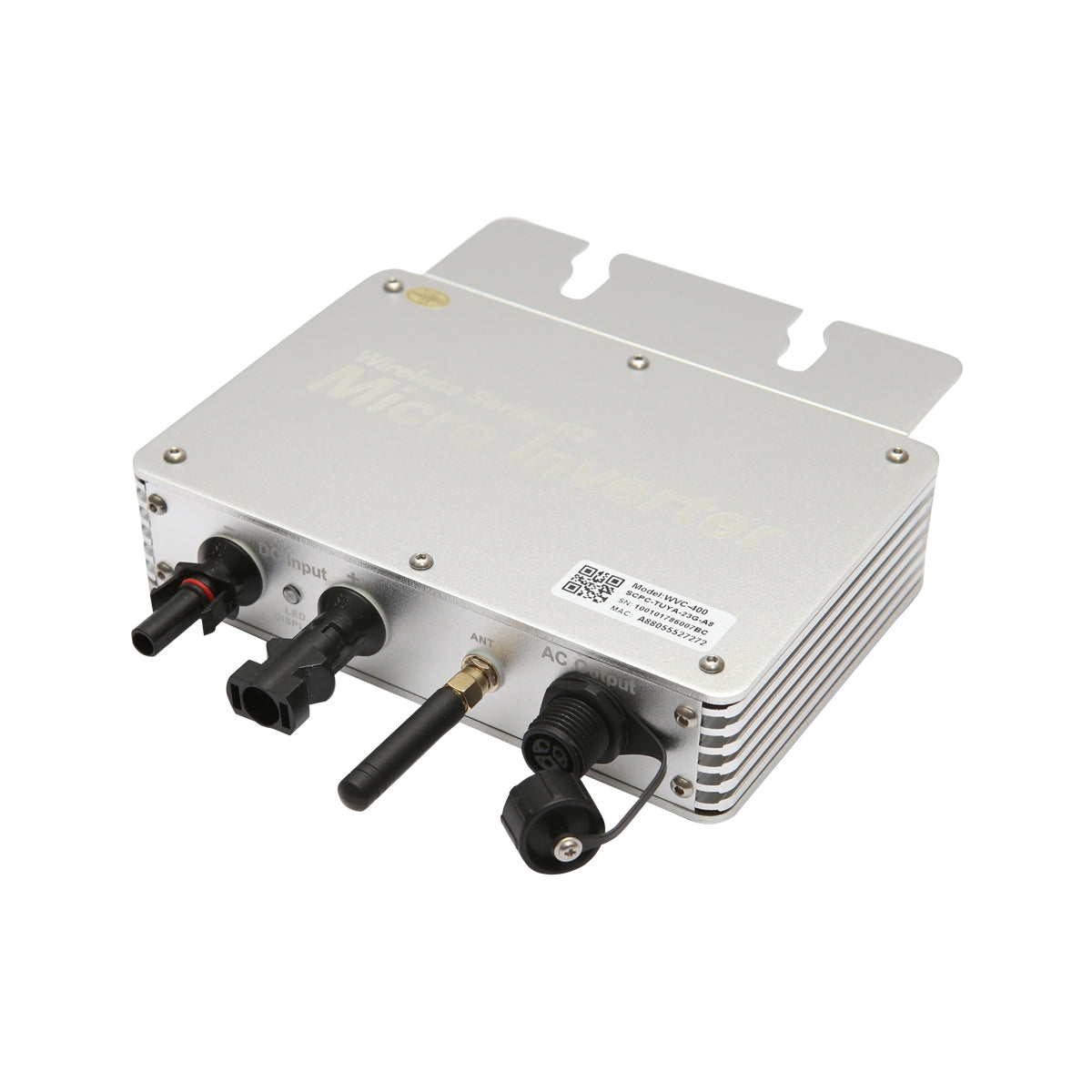 Microinverter for photovoltaic solar panels 400W, 230V, WiFi, IP65, MPPT