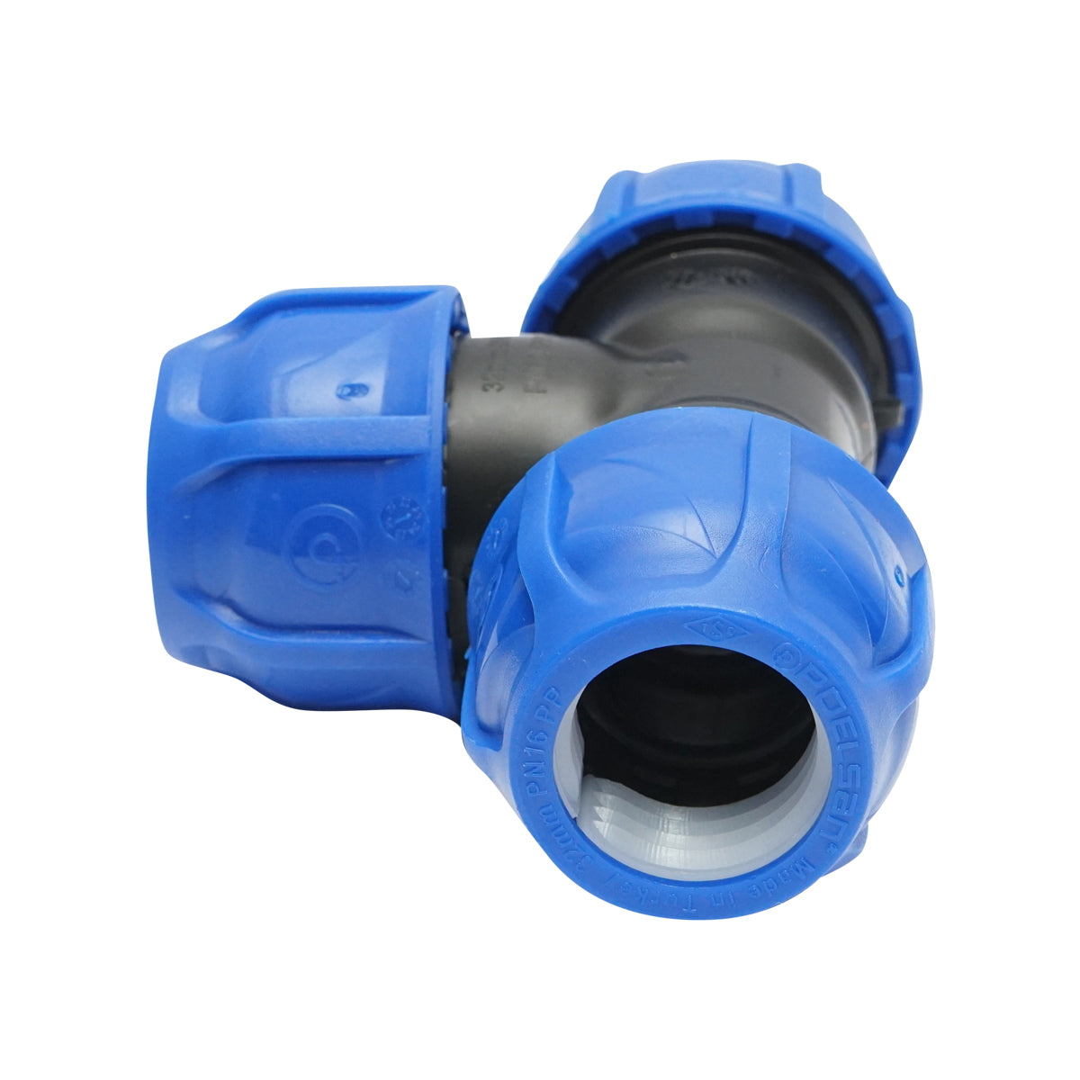 Your compression equal D32x32x32mm max 16bar for PEHD irrigation systems