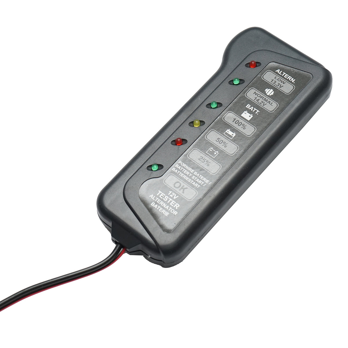 12V battery and alternator tester