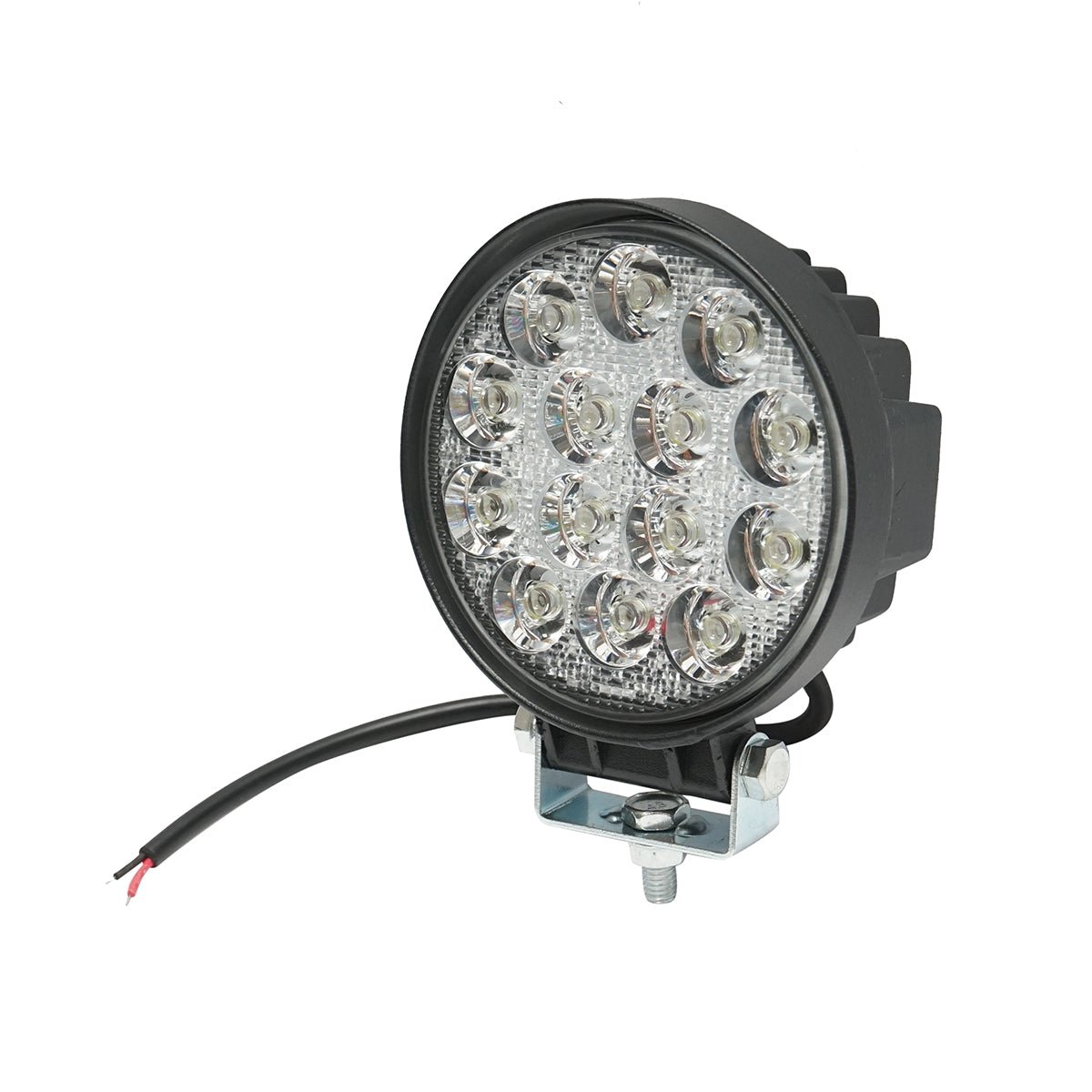 Lamp with 14 LEDs 10-30V 42W beam angle 60 degrees flood type 114x114x61mm IP67 6000K