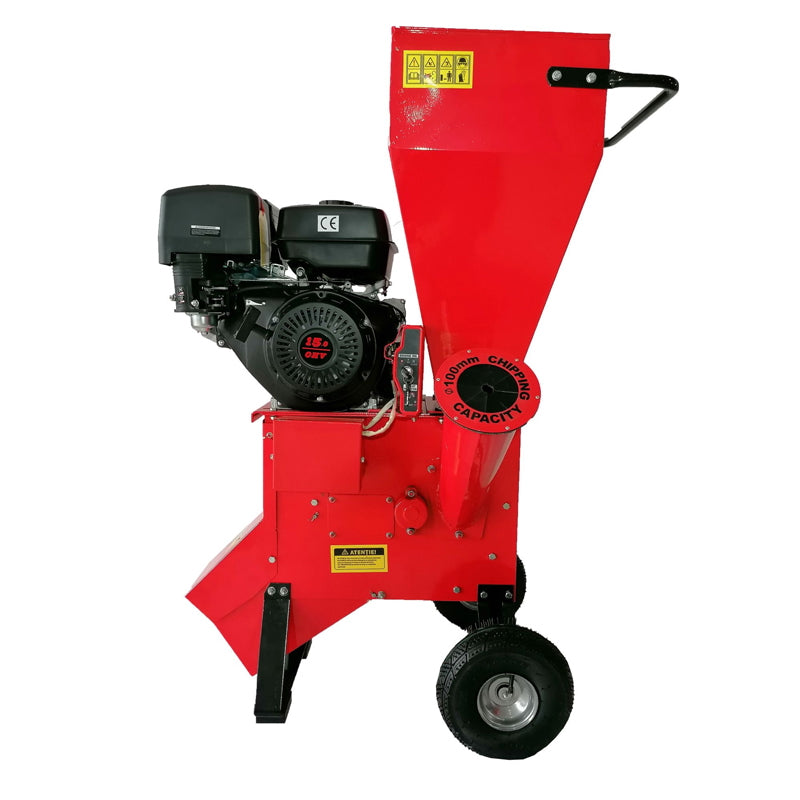Gas branch shredder, TC 15-100E, with electric start, 15 HP, max branch thickness 100 mm, 100 kg Breckner Germany