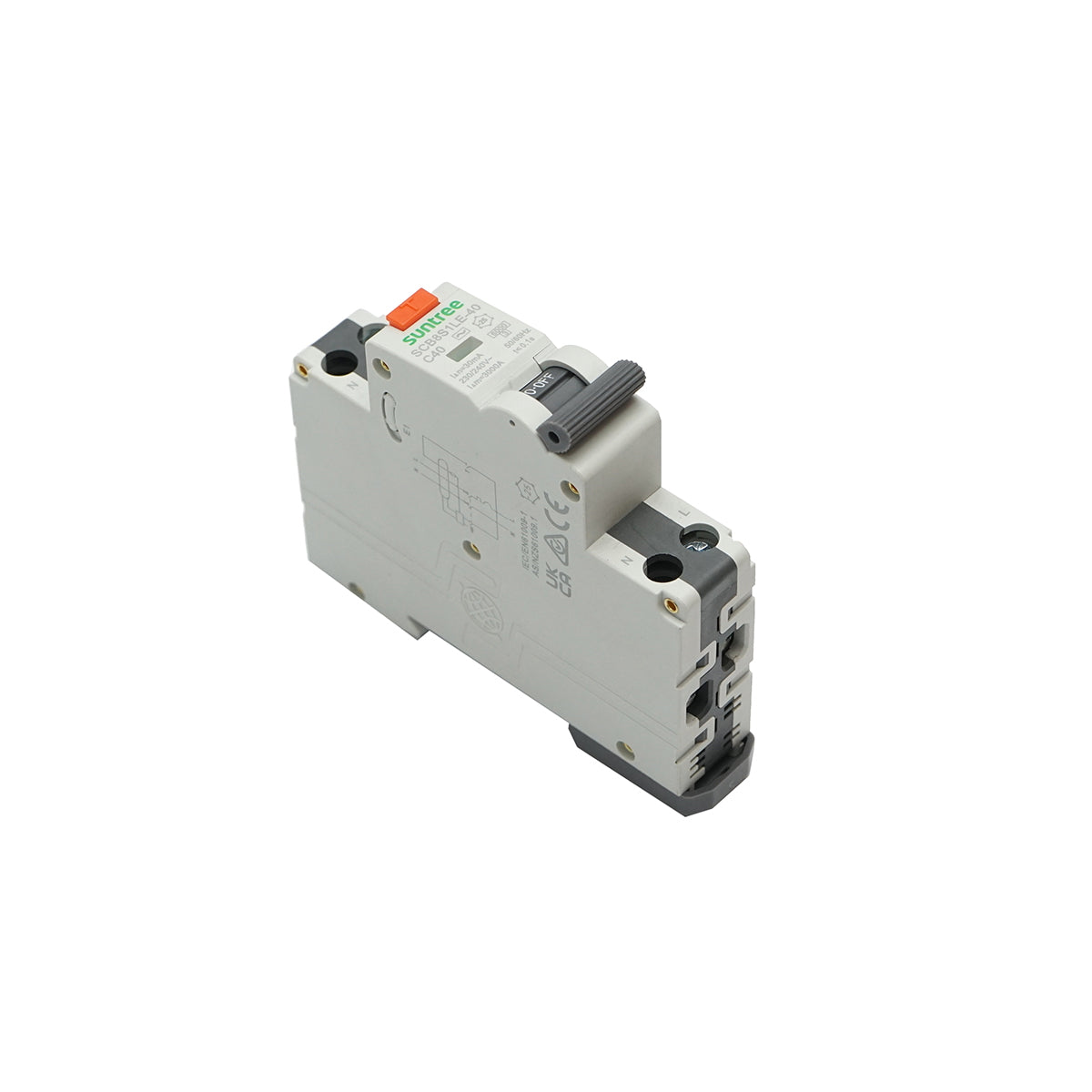 Automatic switch with differential protection RCBO 1P+N 40A 30mA, AC Suntree