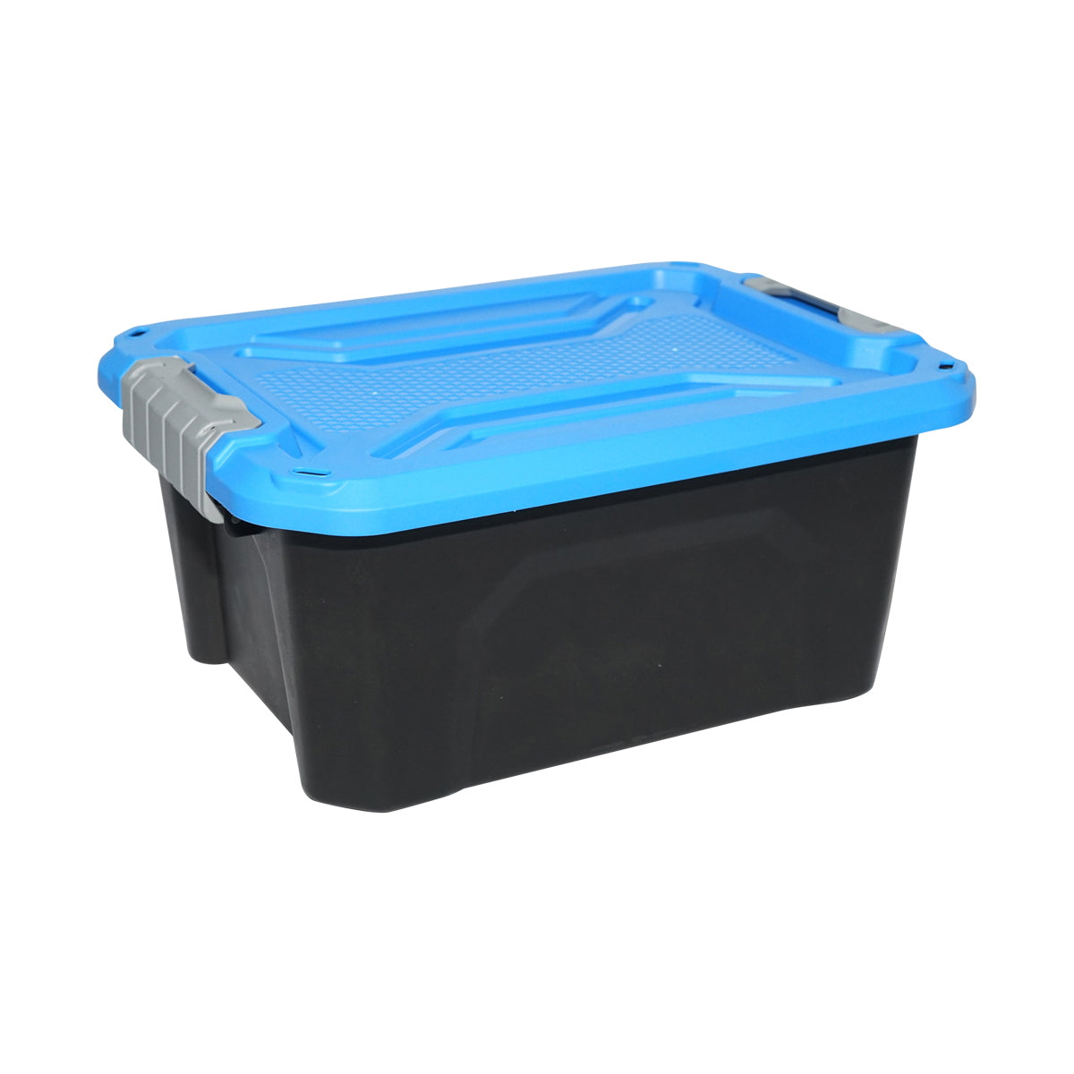 Box, heavy duty storage box 12L with lid, blue 385x295x175mm Breckner Germany