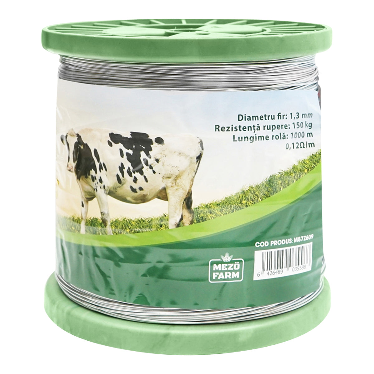 Galvanized wire for electric fence 1.3mm x 1000m Mezofarm