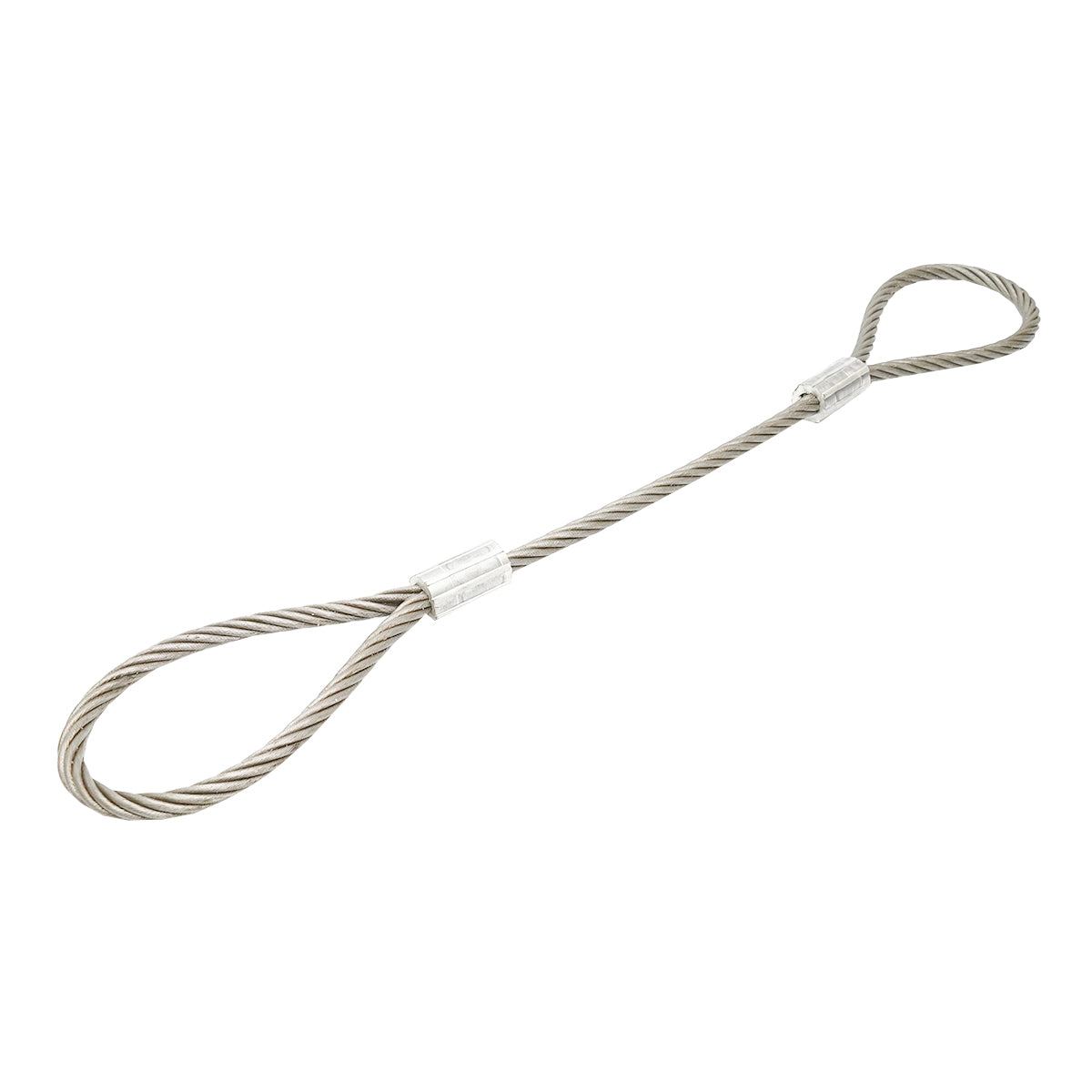 Steel winch cable 6x37 fi 14mm 1m with 2 eyes