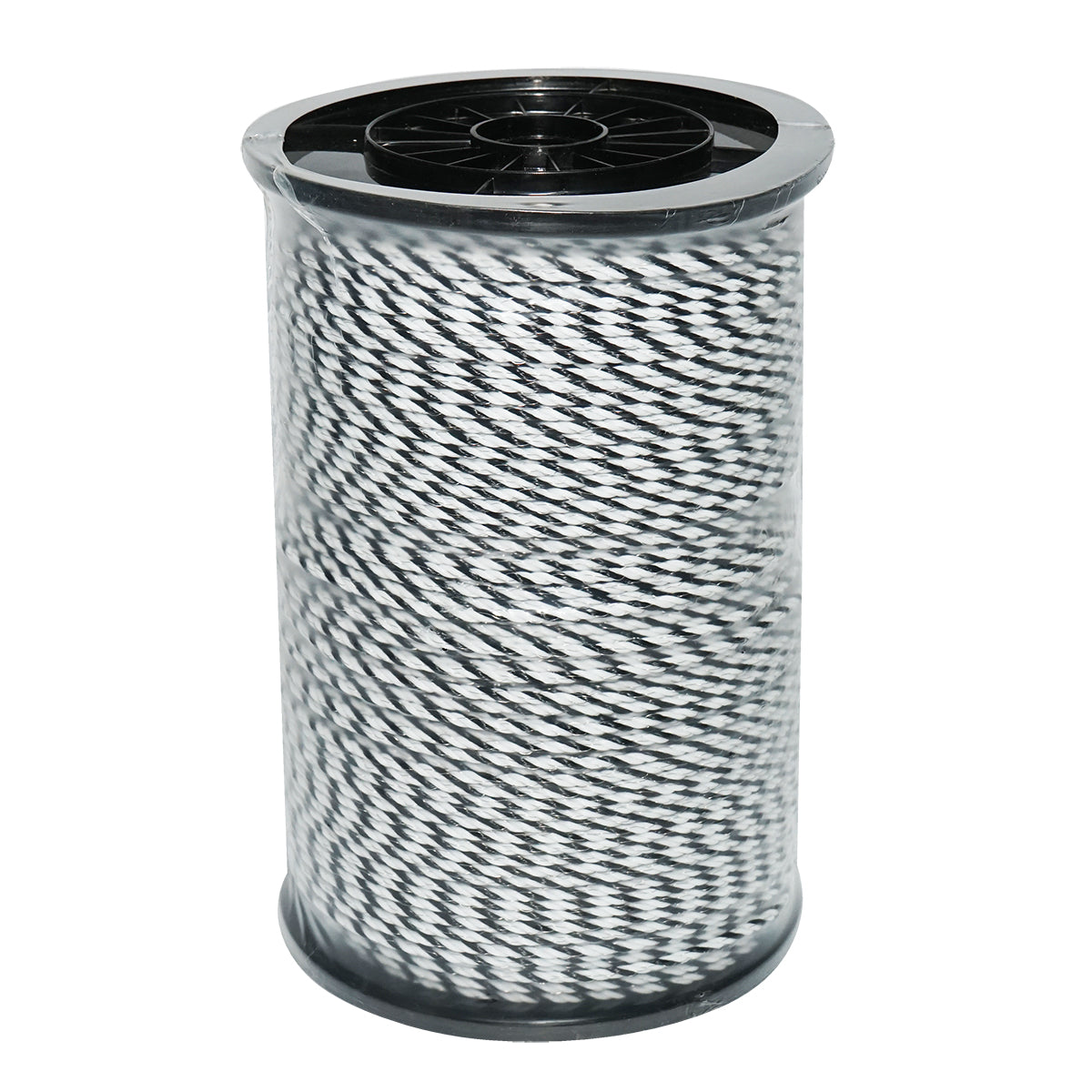 Coil of black-and-white wire 4mm 3x0.2mm SS, 500m electric fence, resistance 9 Ohm Bourget