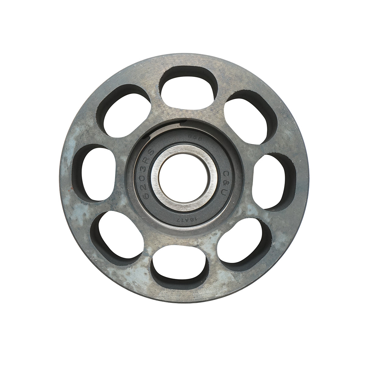 John Deere belt tensioner roll 86.5x39.5x39mm OEM codes RE505265, RE38503, RE68714