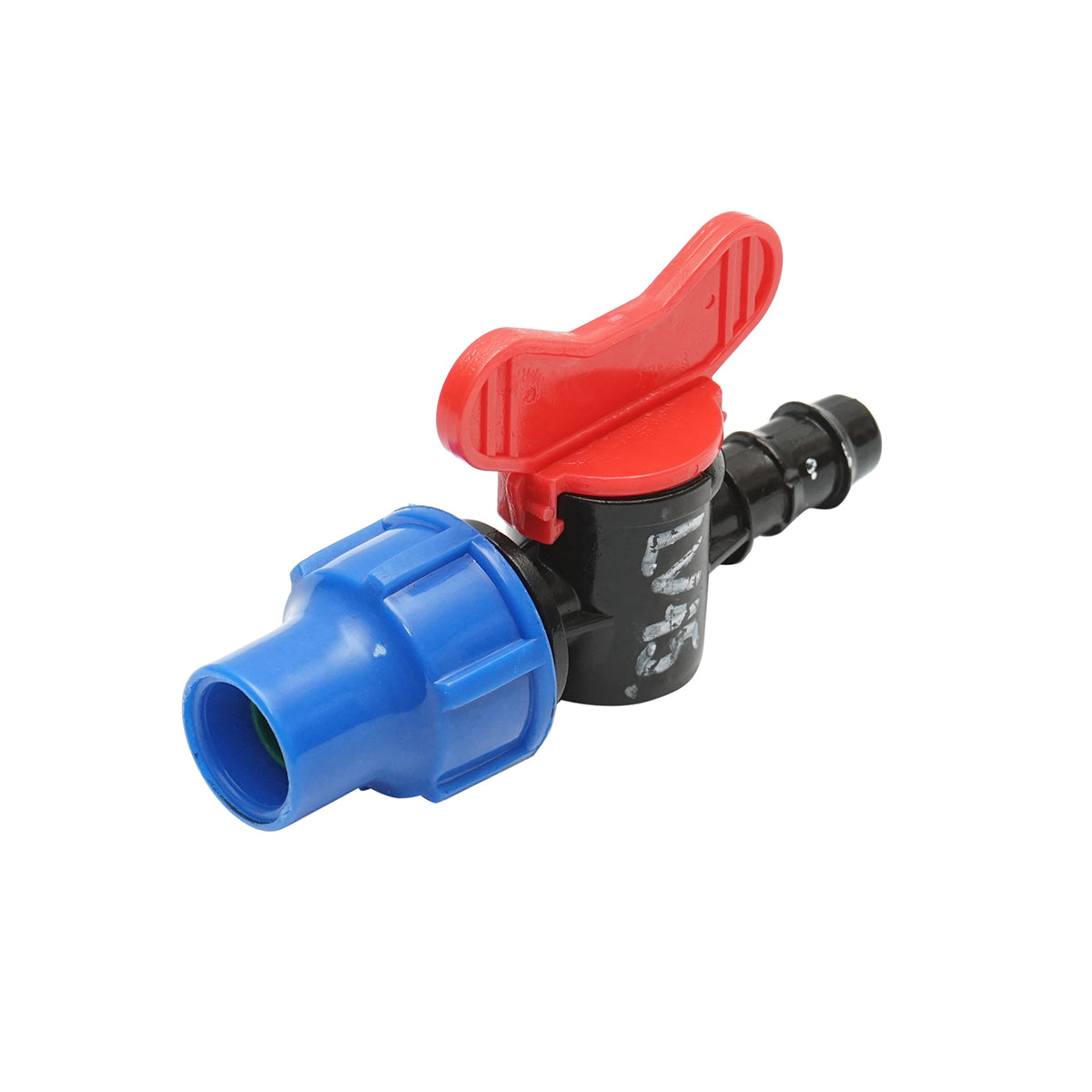 Drip tube faucet D16x16mm, PN8, for irrigation systems